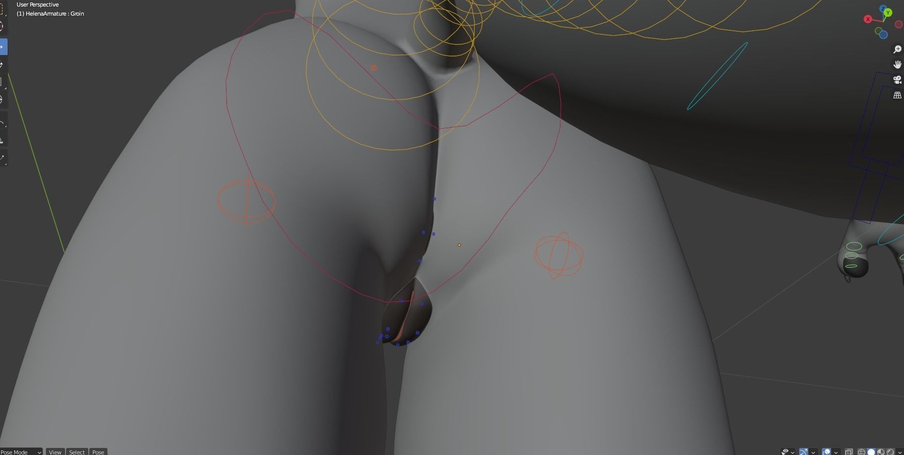 Helena Anthro Wolf 3D model_38