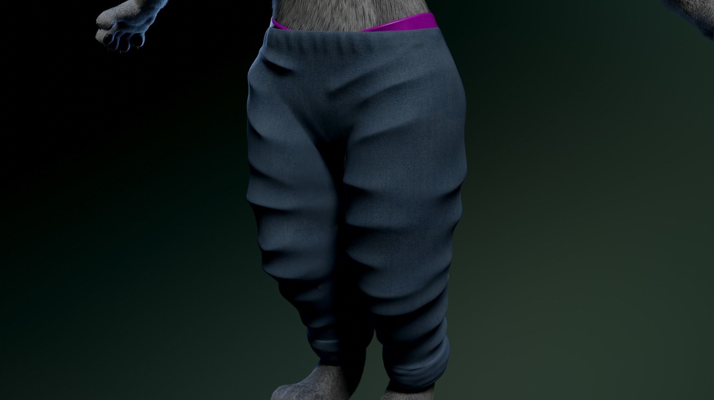 Helena Anthro Wolf 3D model_24