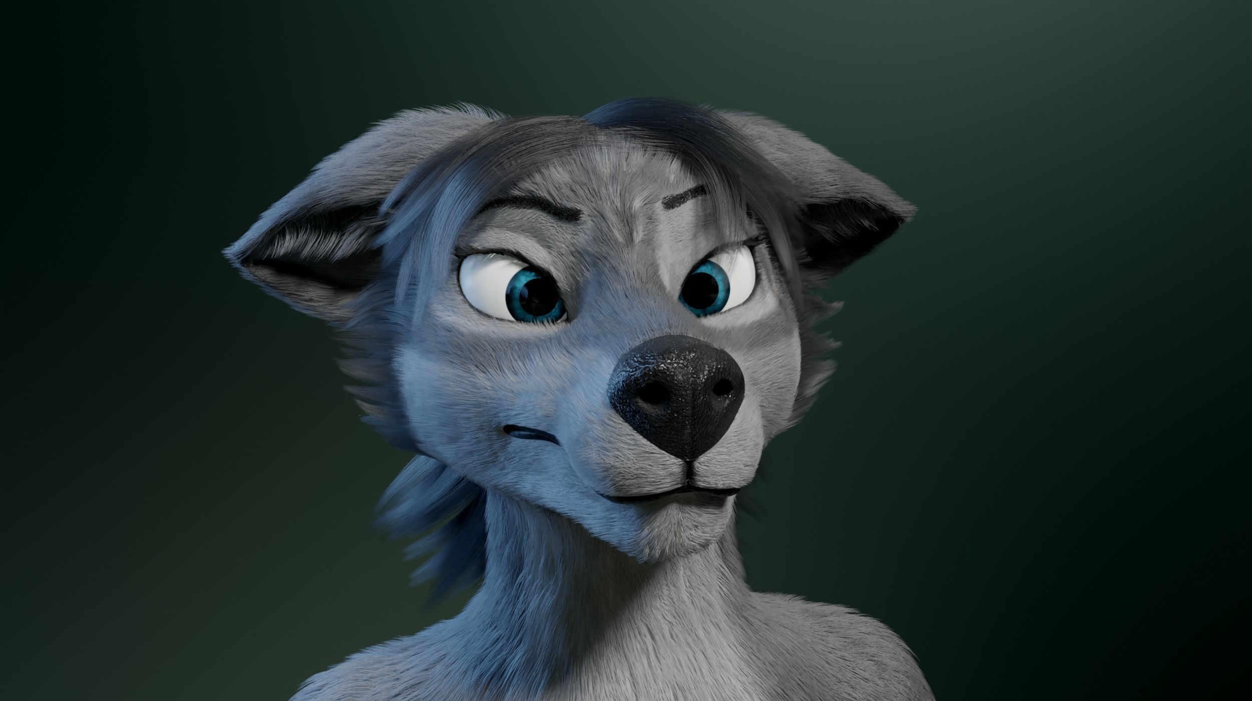 Helena Anthro Wolf 3D model_31