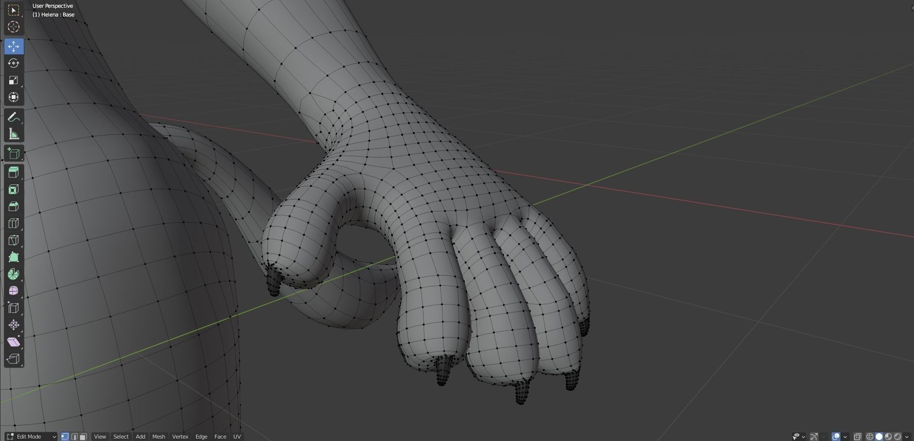 Helena Anthro Wolf 3D model_53