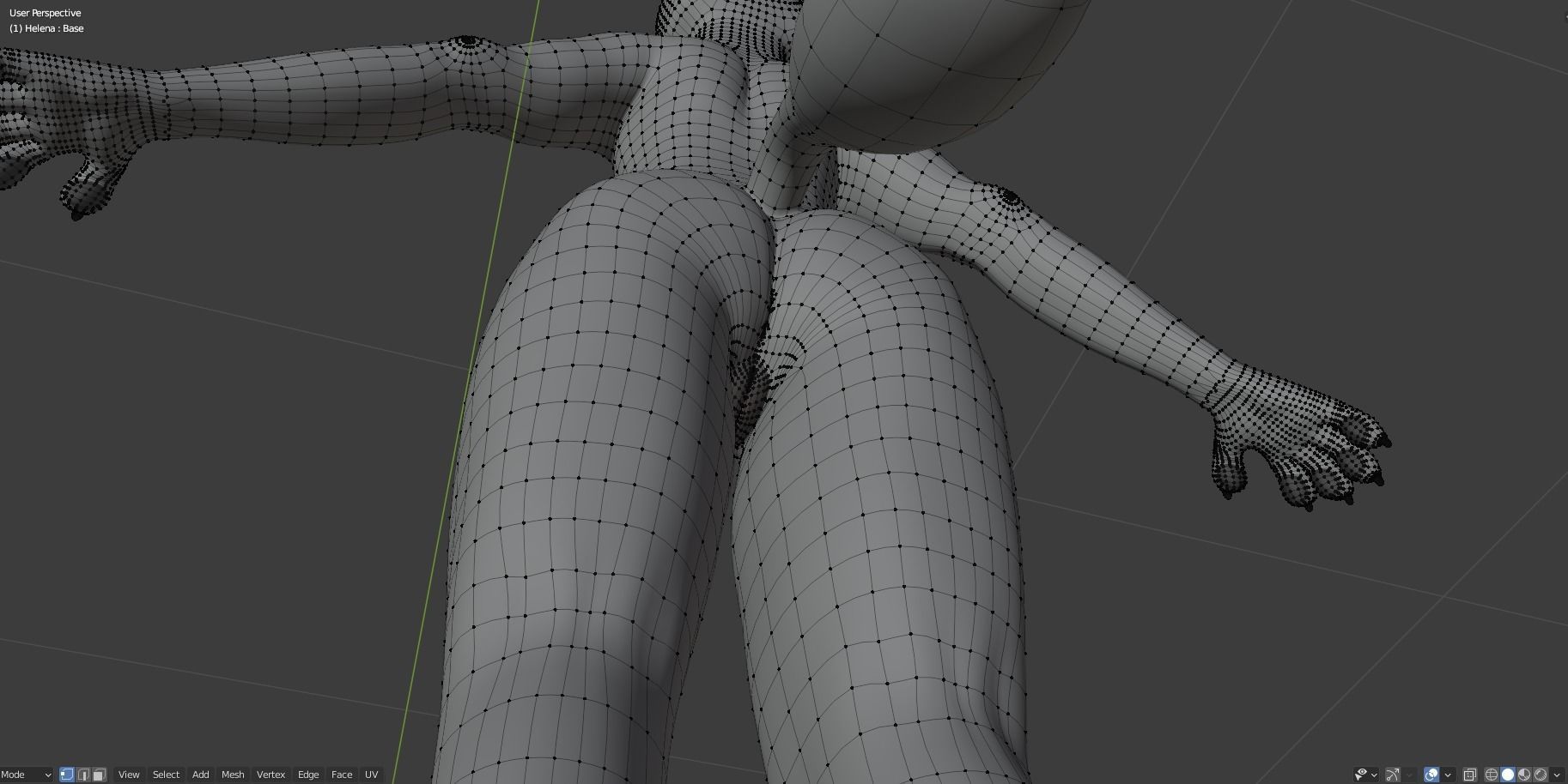 Helena Anthro Wolf 3D model_56