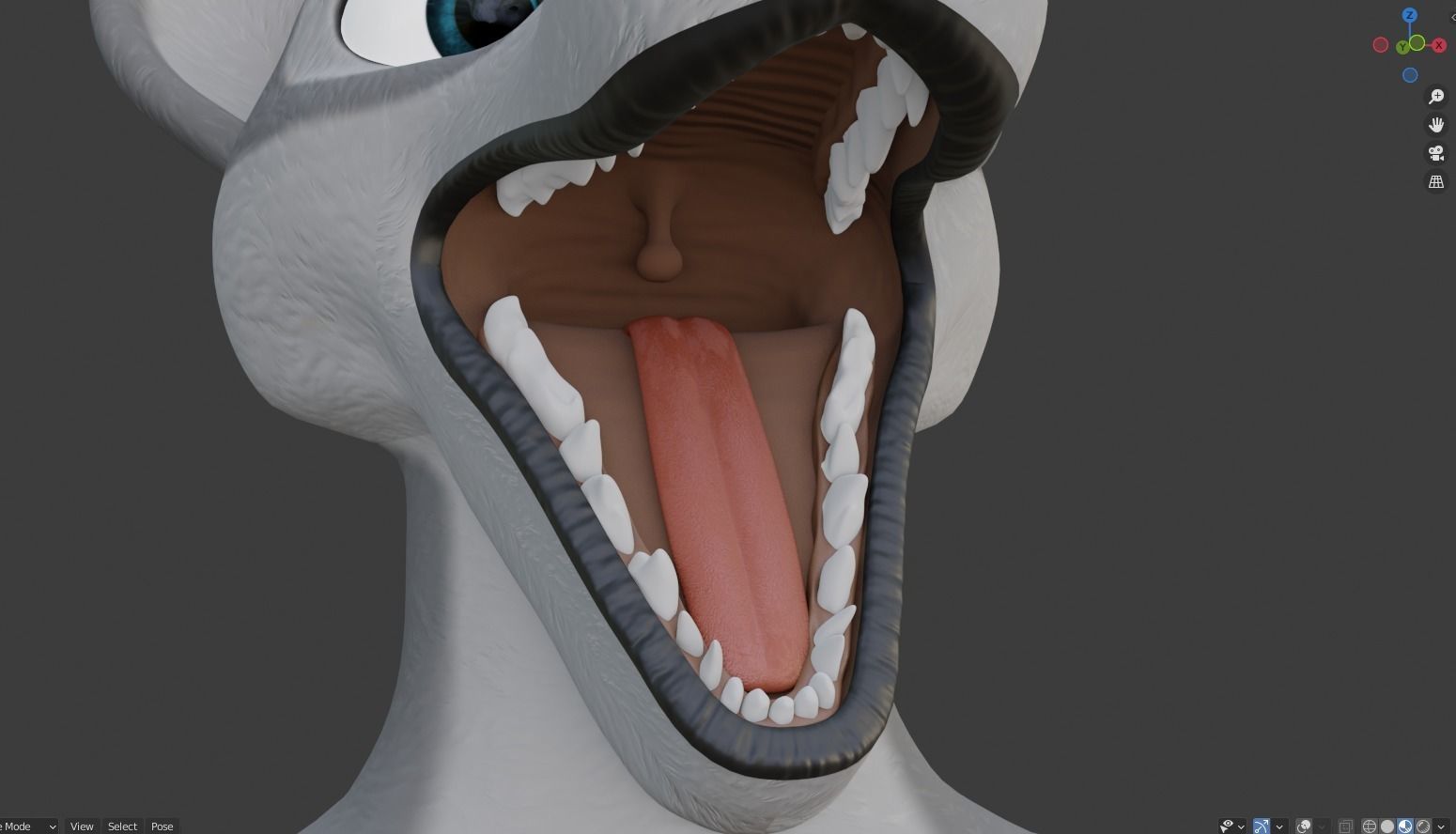 Helena Anthro Wolf 3D model_74