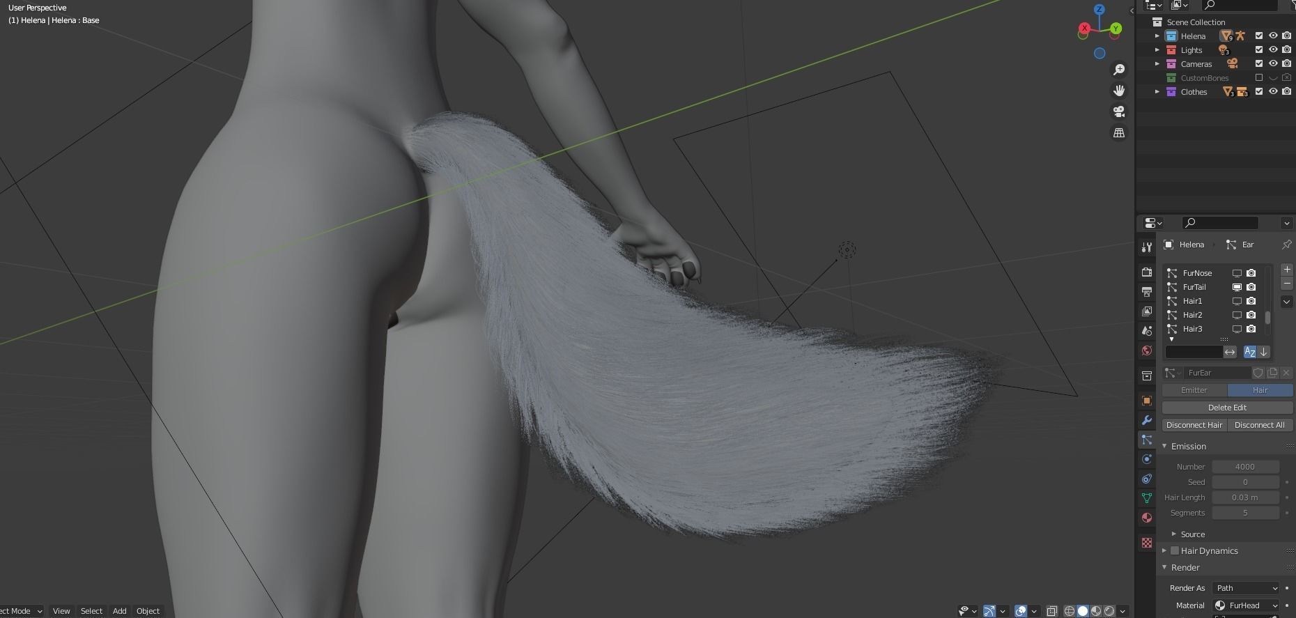 Helena Anthro Wolf 3D model_79