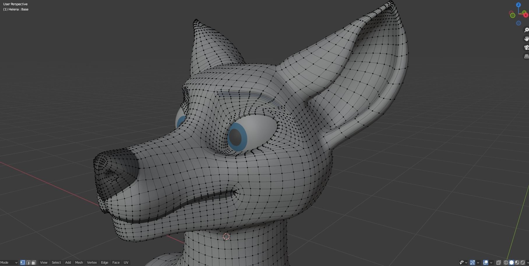 Helena Anthro Wolf 3D model_48