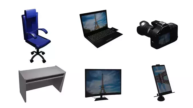 3D Model Assets for Office