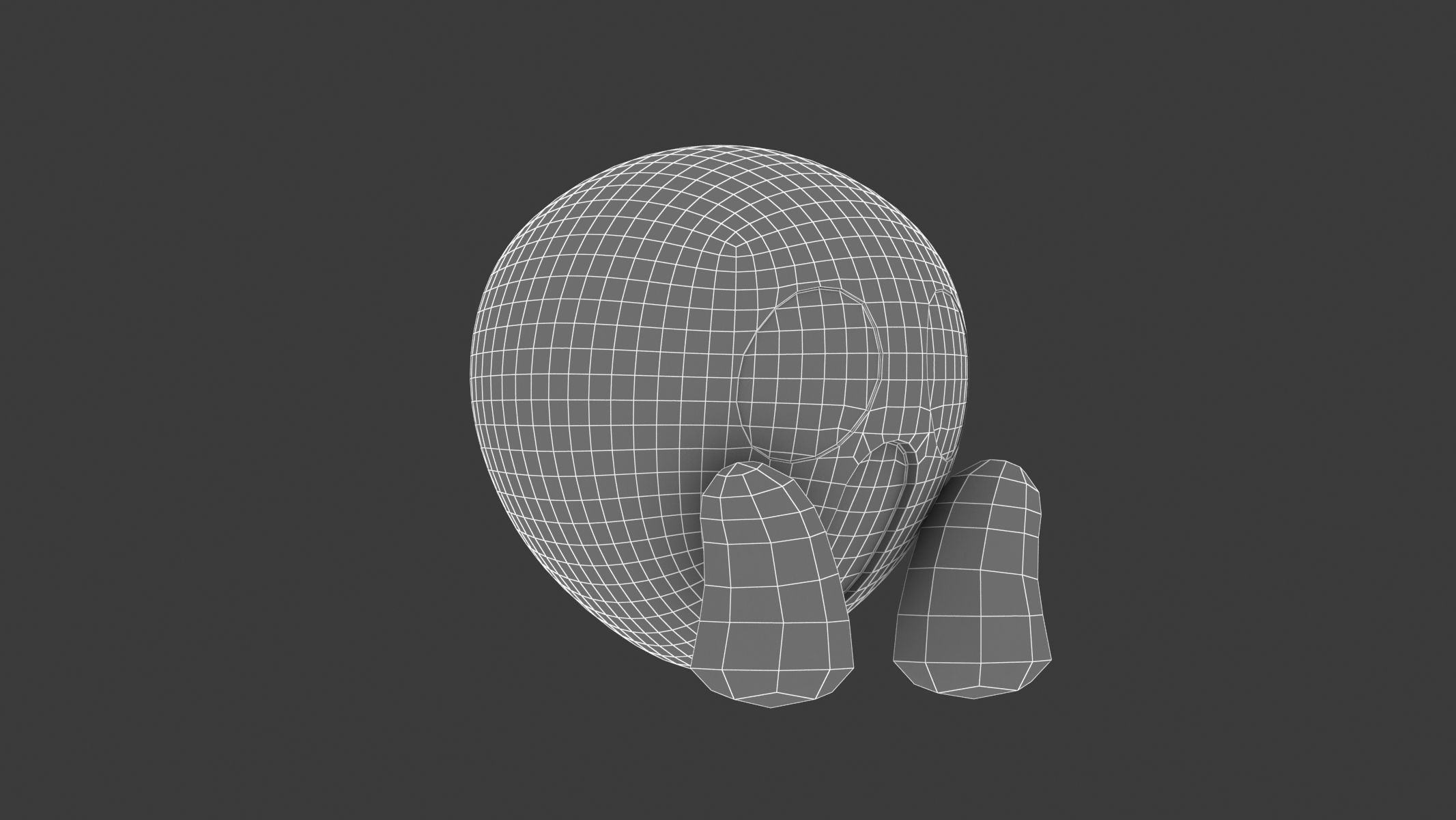 Apple Face Screaming in Fear  3D model_6