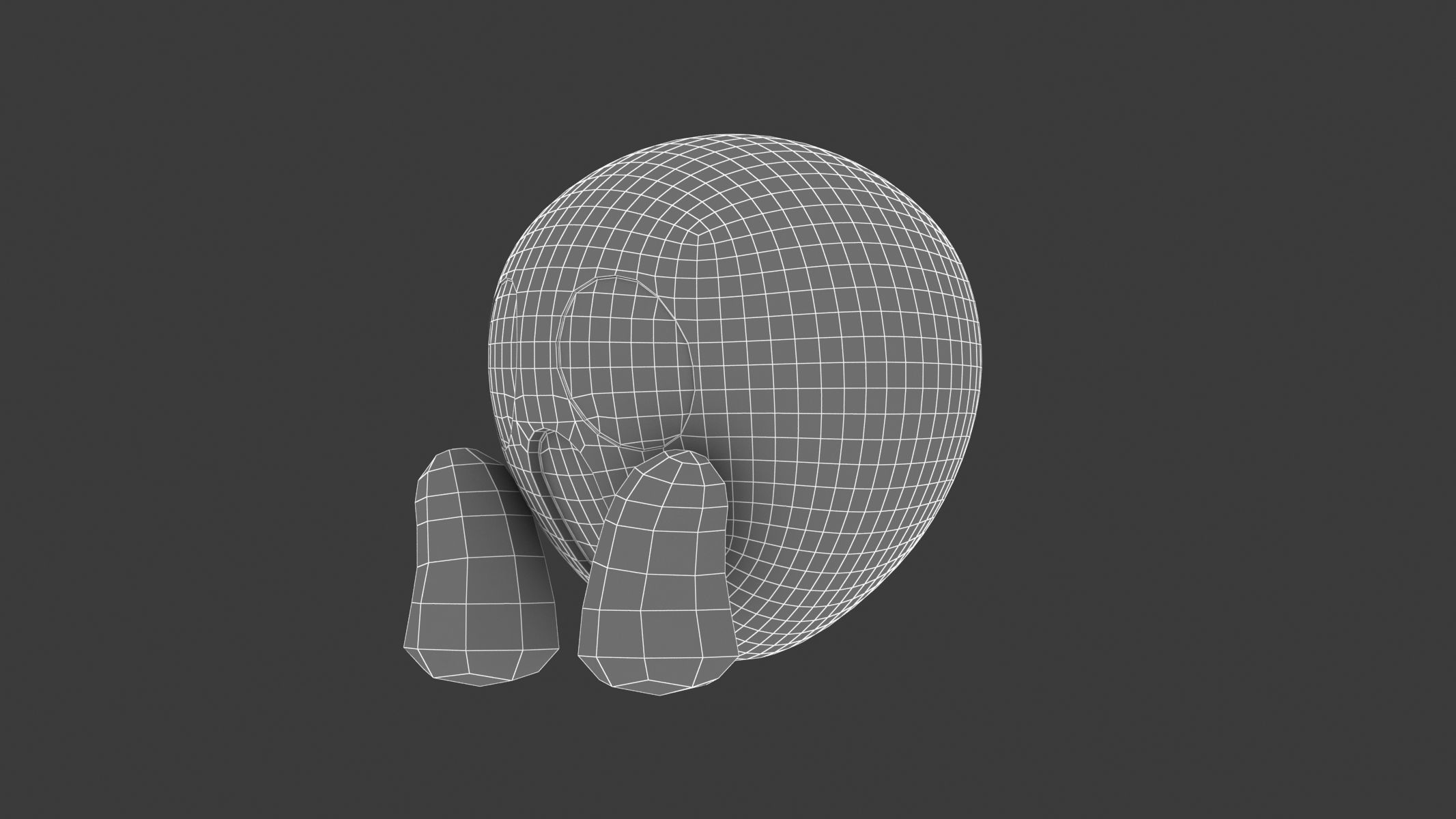 Apple Face Screaming in Fear  3D model_7