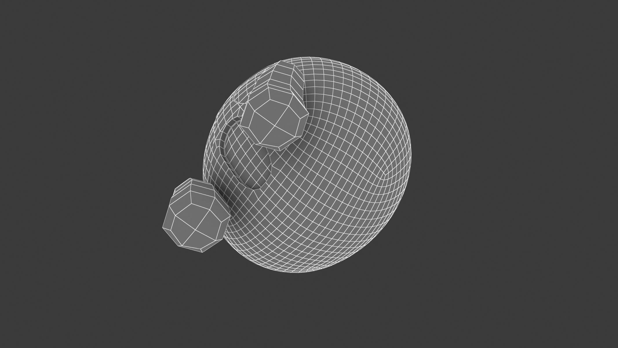 Apple Face Screaming in Fear  3D model_8