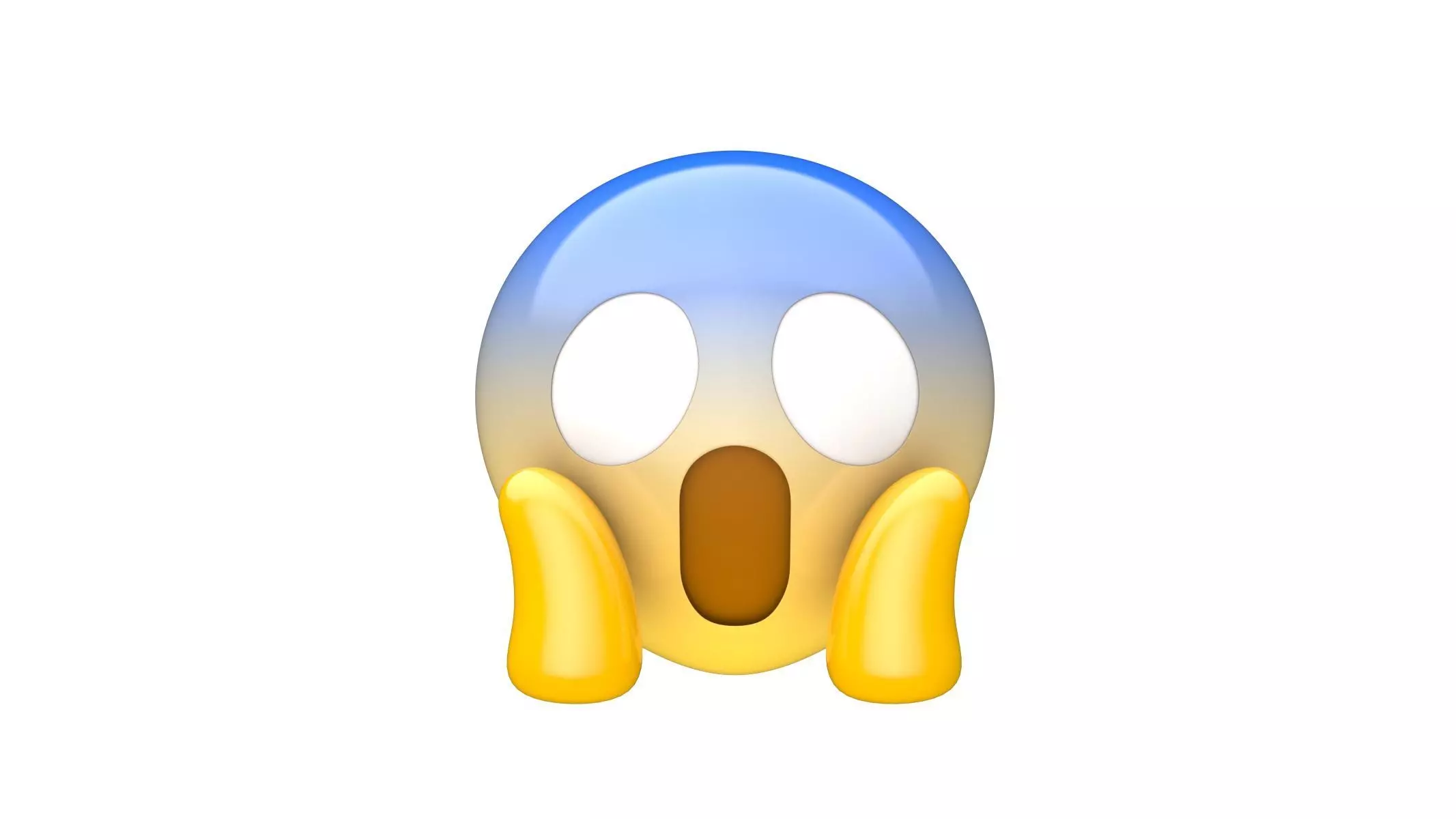 Apple Face Screaming in Fear  3D model_0