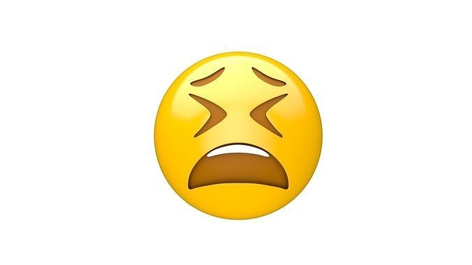 Apple Tired Face 3D model