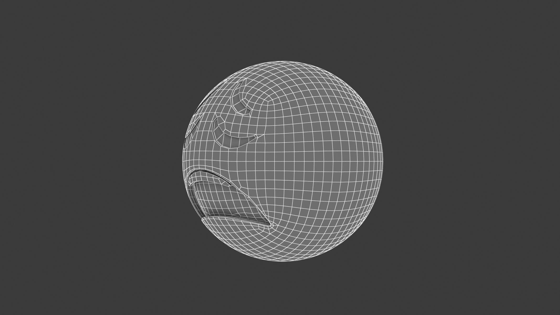 Apple Weary Face 3D model_7