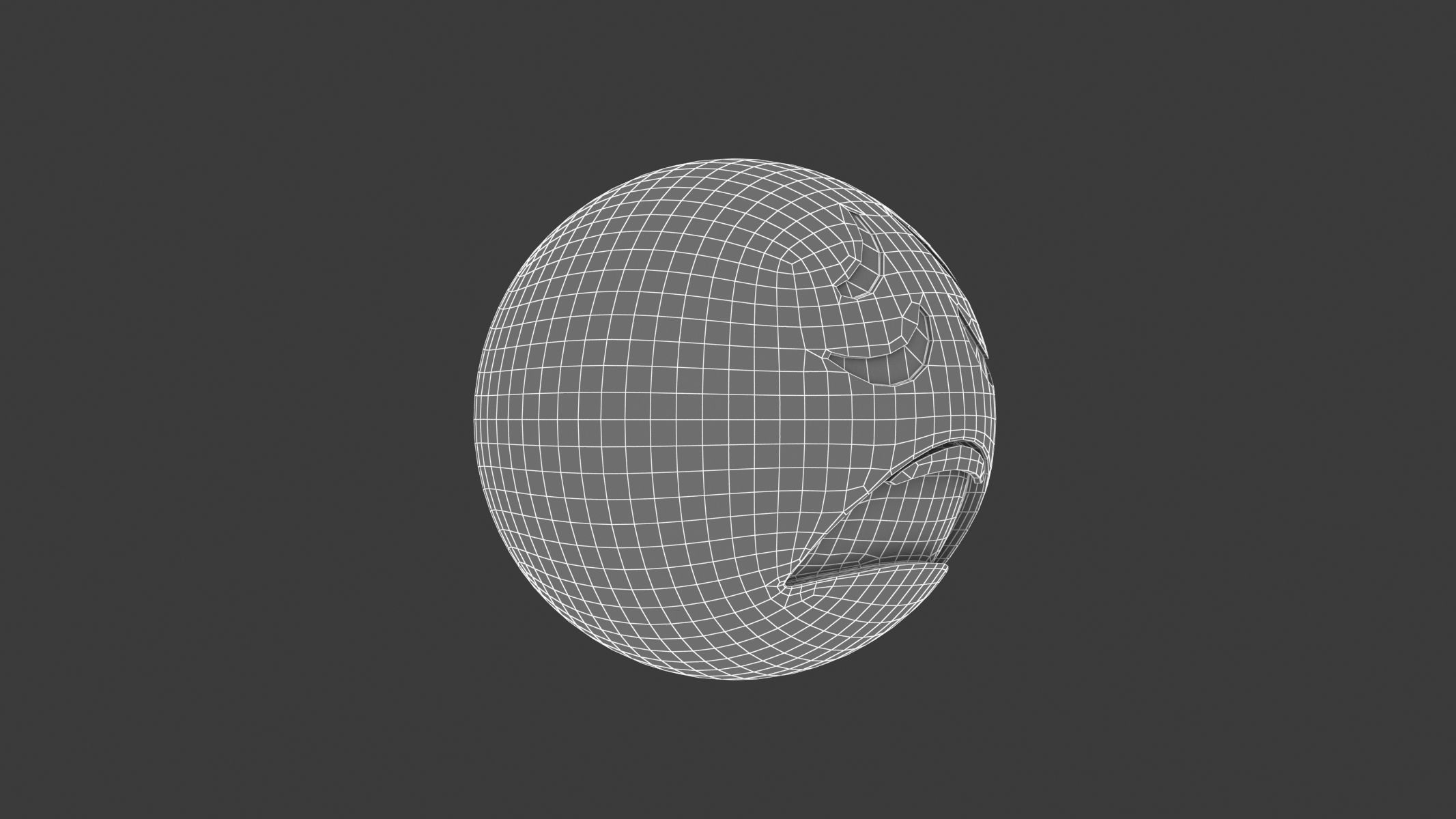 Apple Weary Face 3D model_6