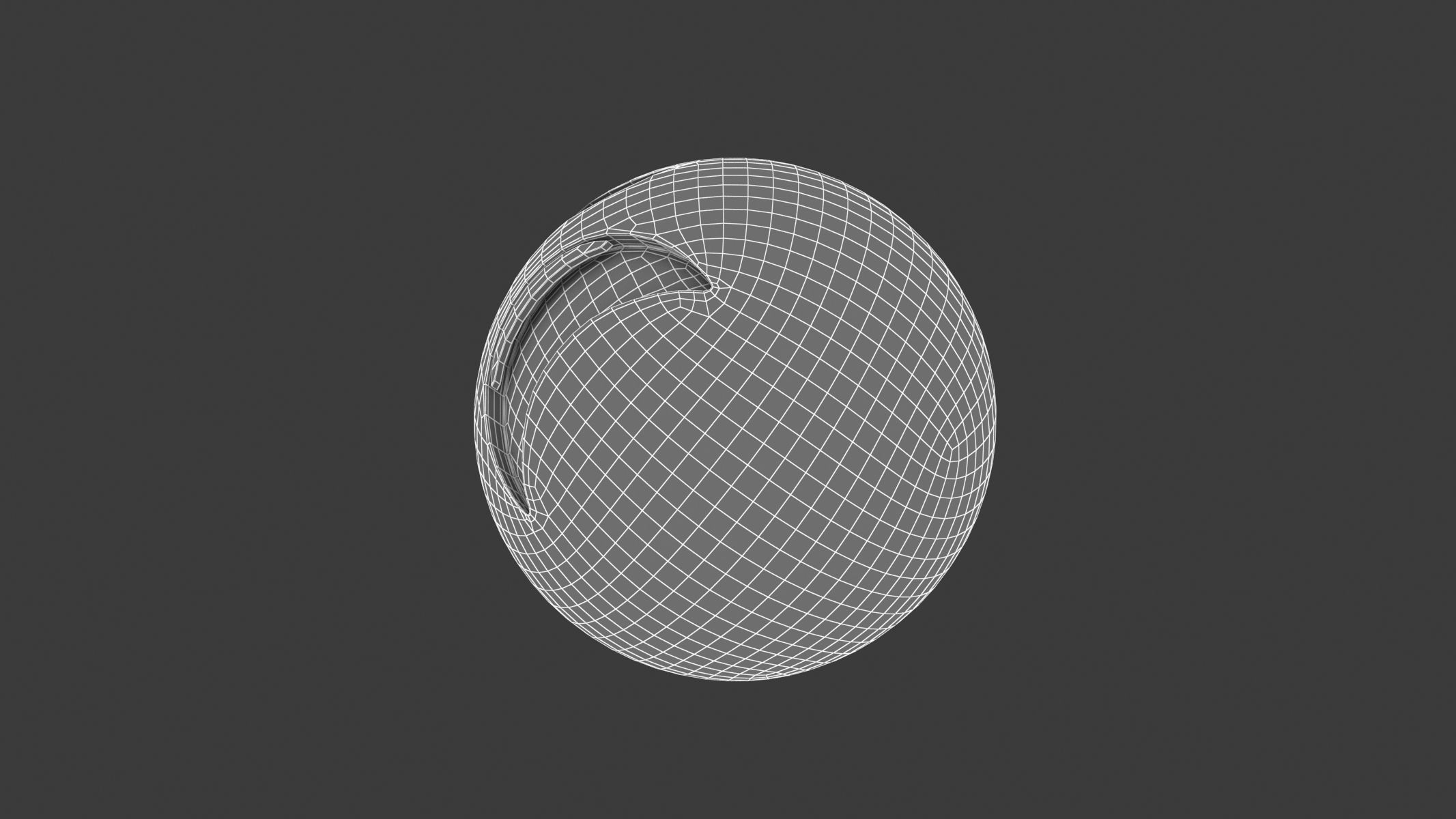 Apple Weary Face 3D model_8