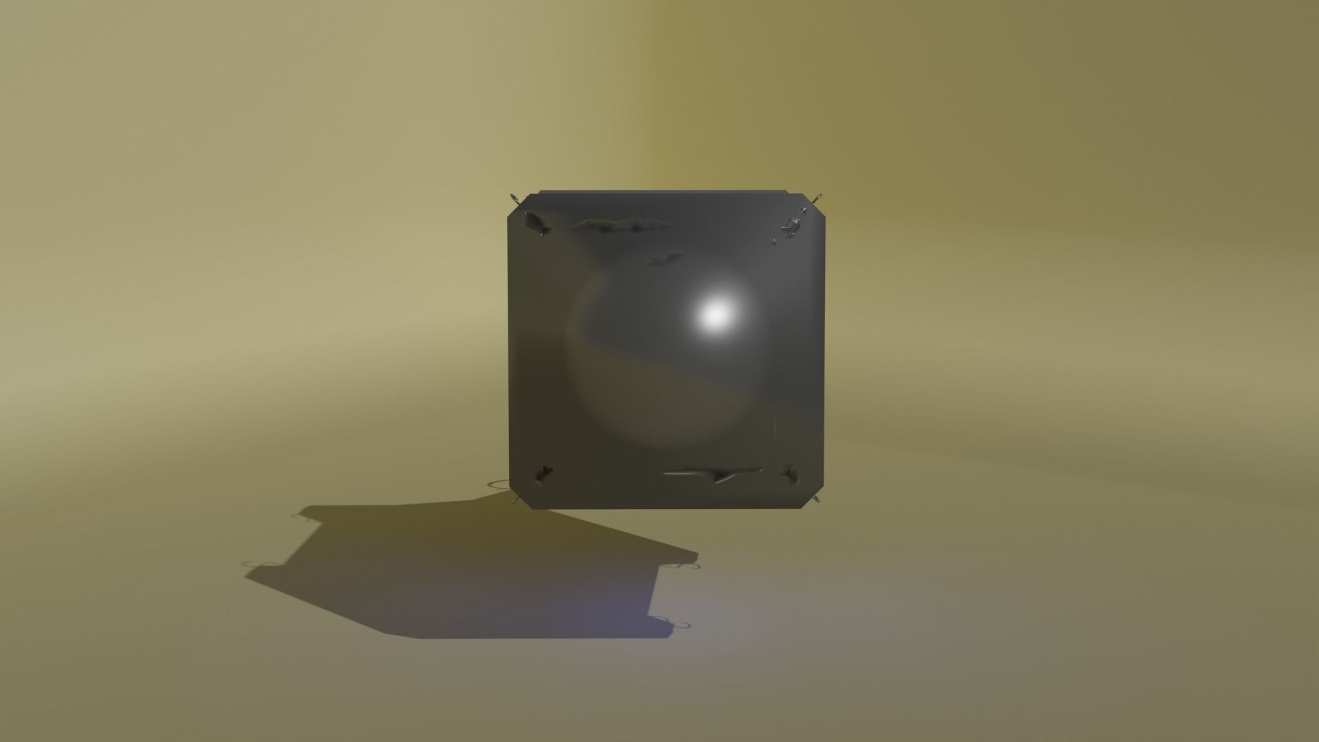 Stylized lantern PBR Game ready Low-poly 3D model_4