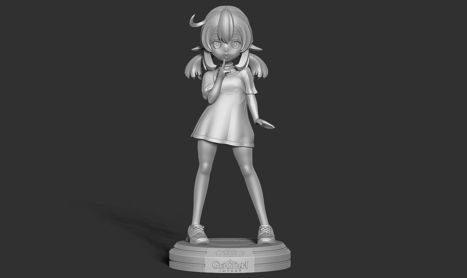 Klee in a T-shirt 3D print model_8