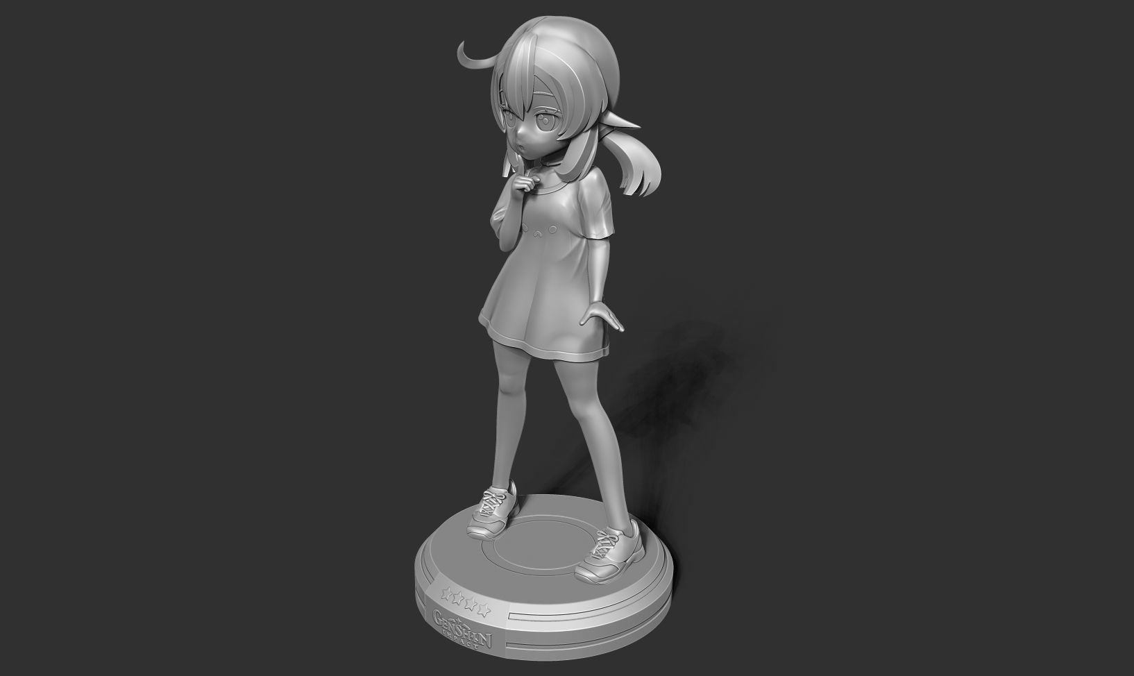 Klee in a T-shirt 3D print model_16