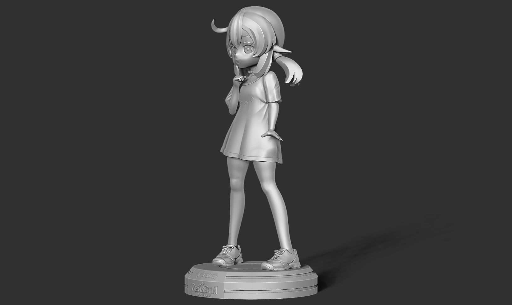 Klee in a T-shirt 3D print model_10