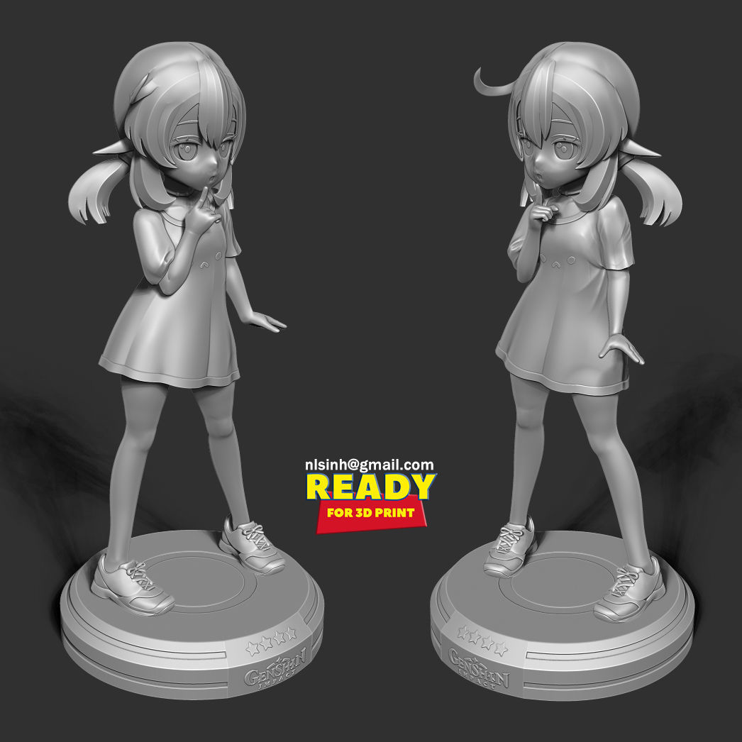 Klee in a T-shirt 3D print model_6