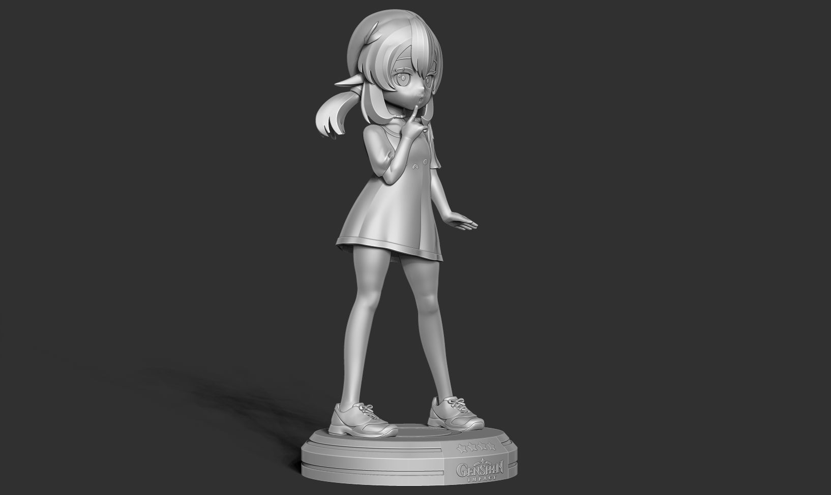 Klee in a T-shirt 3D print model_12