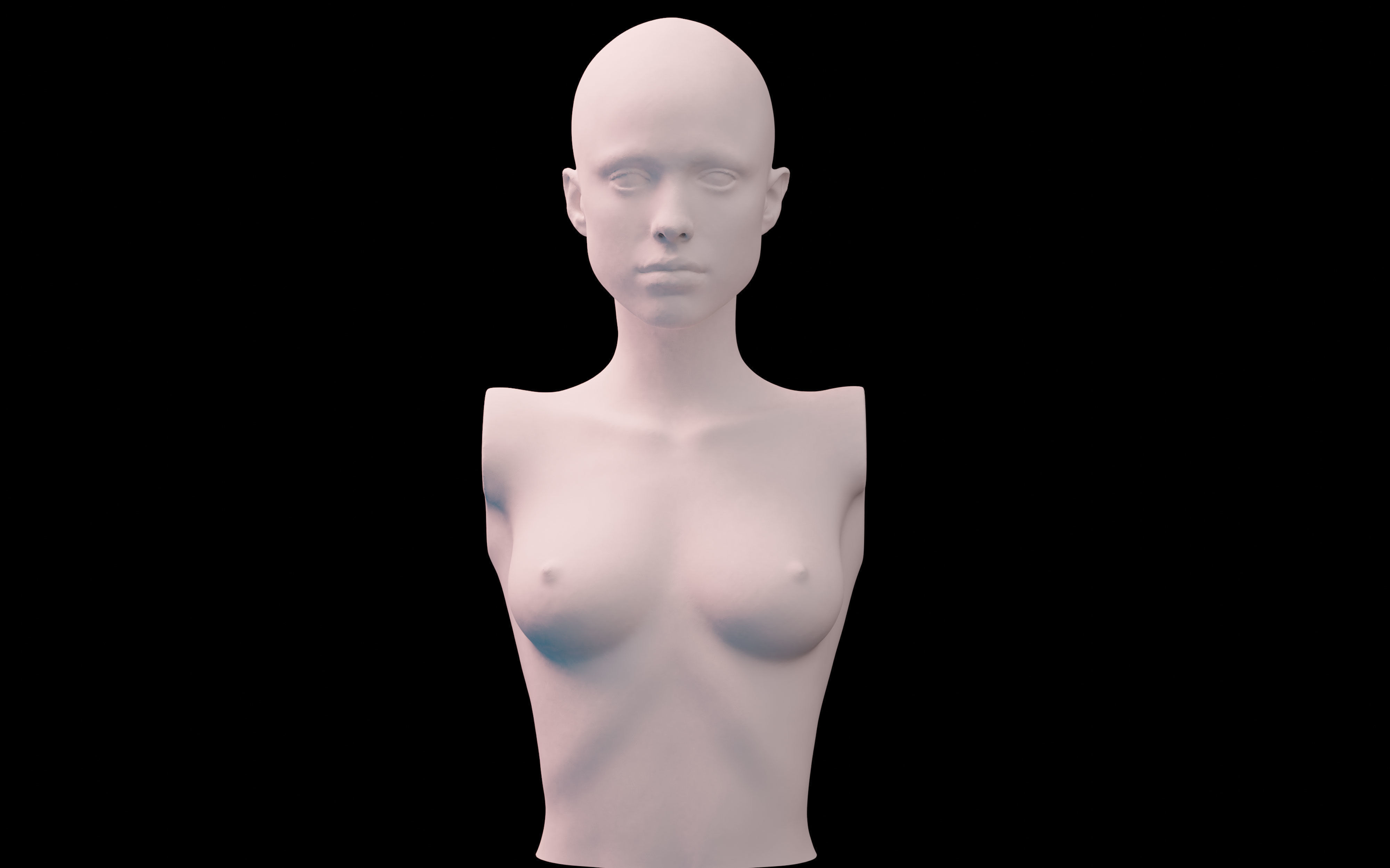 Death Stranding Lockne Mama Lifesize Bust  3D print model_2