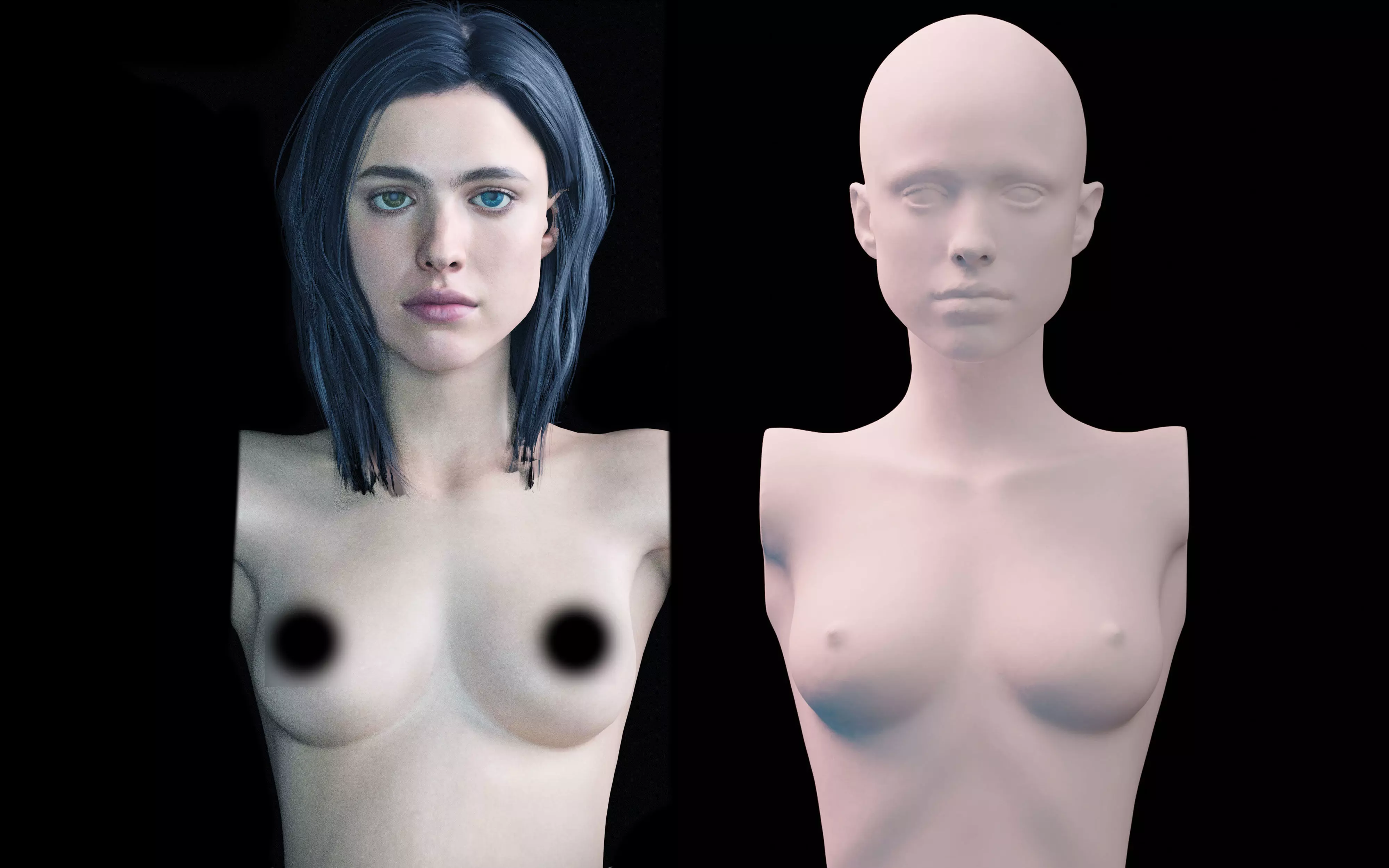 Death Stranding Lockne Mama Lifesize Bust  3D print model_0