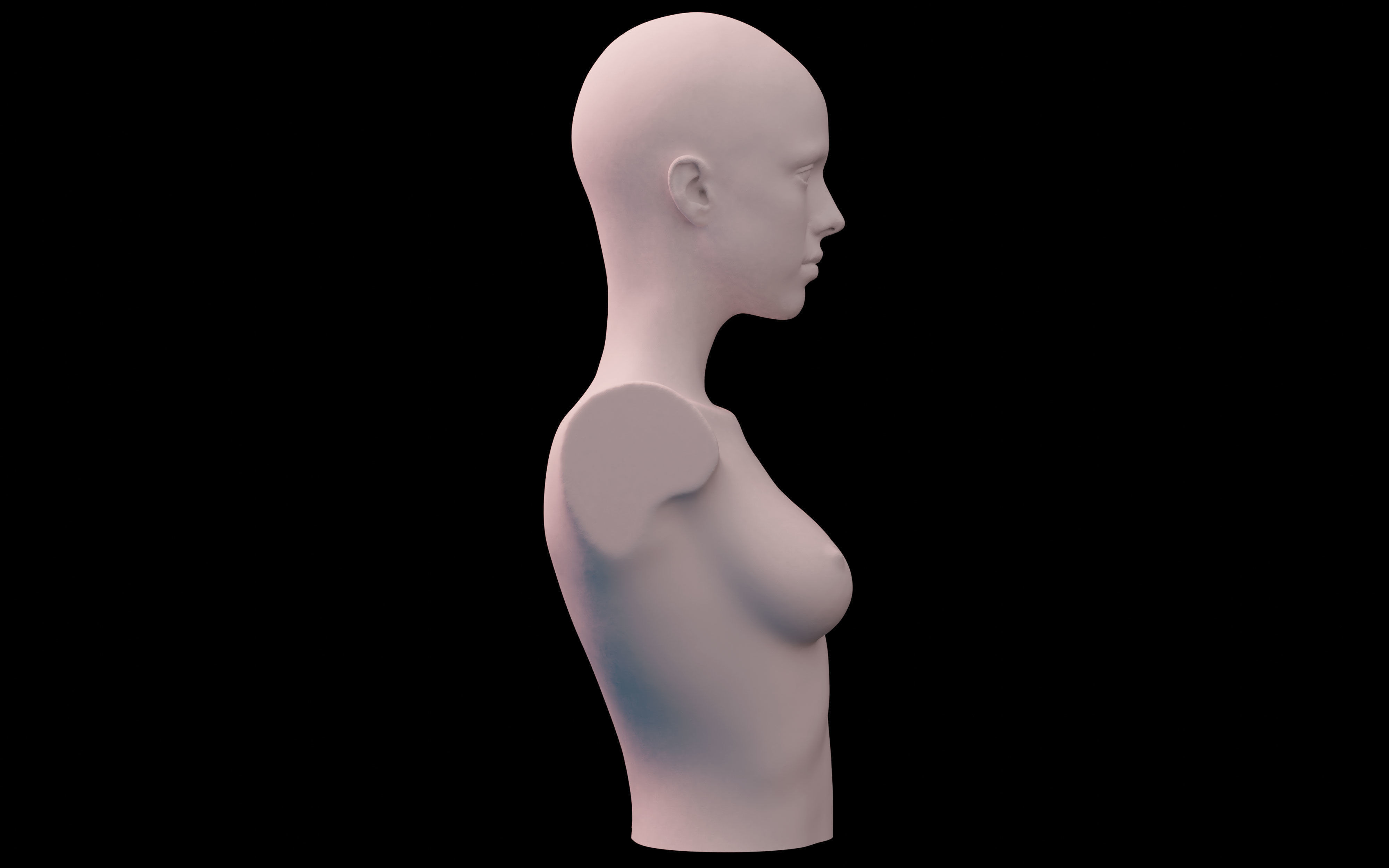 Death Stranding Lockne Mama Lifesize Bust  3D print model_5