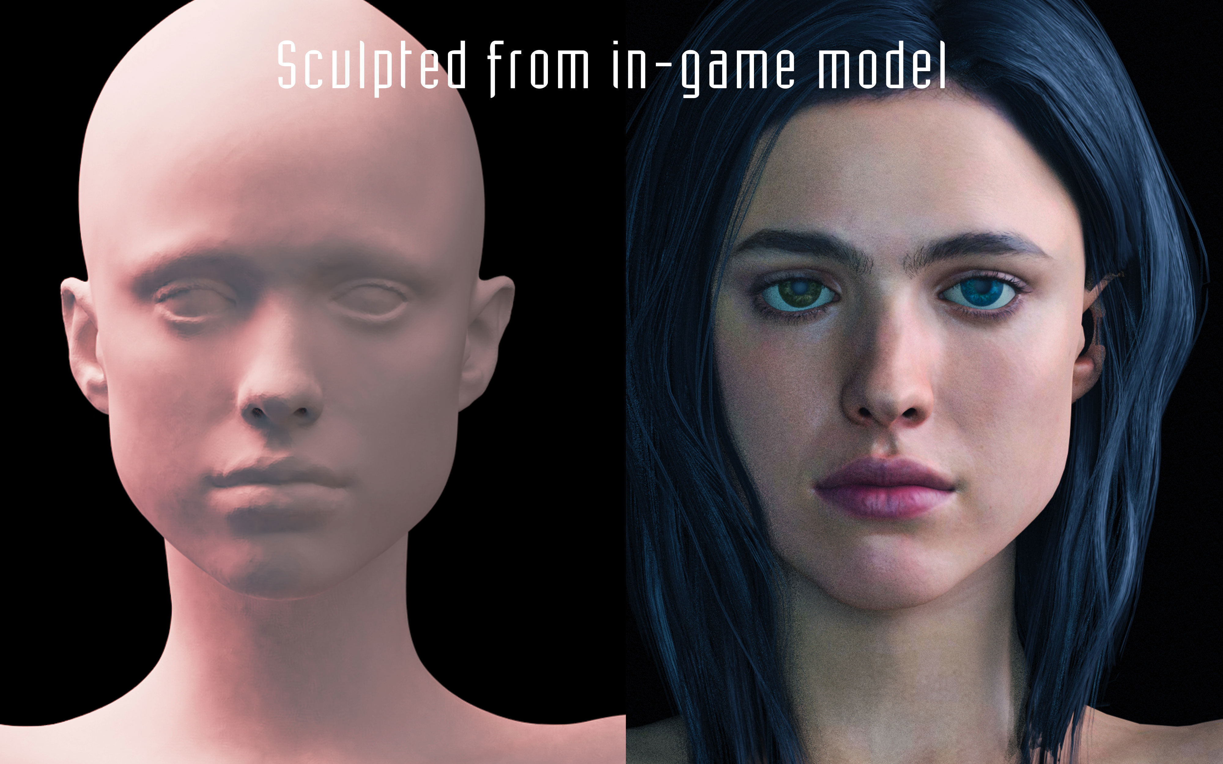 Death Stranding Lockne Mama Lifesize Bust  3D print model_1