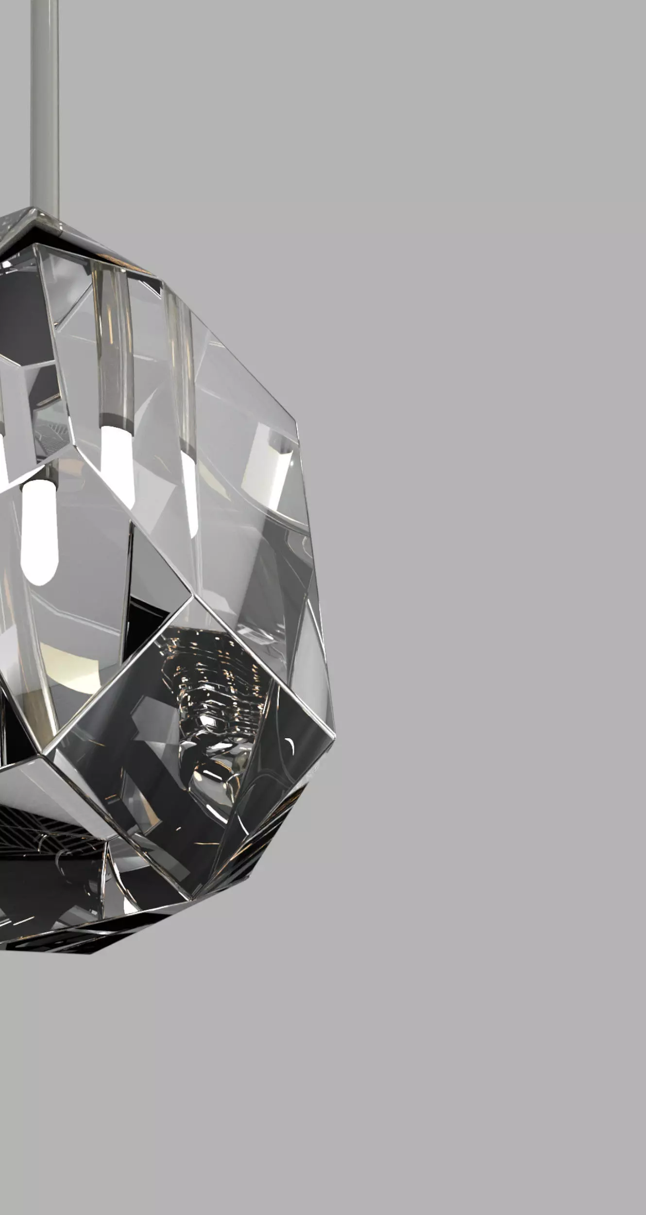 Crystal lux lamp 3D model_0