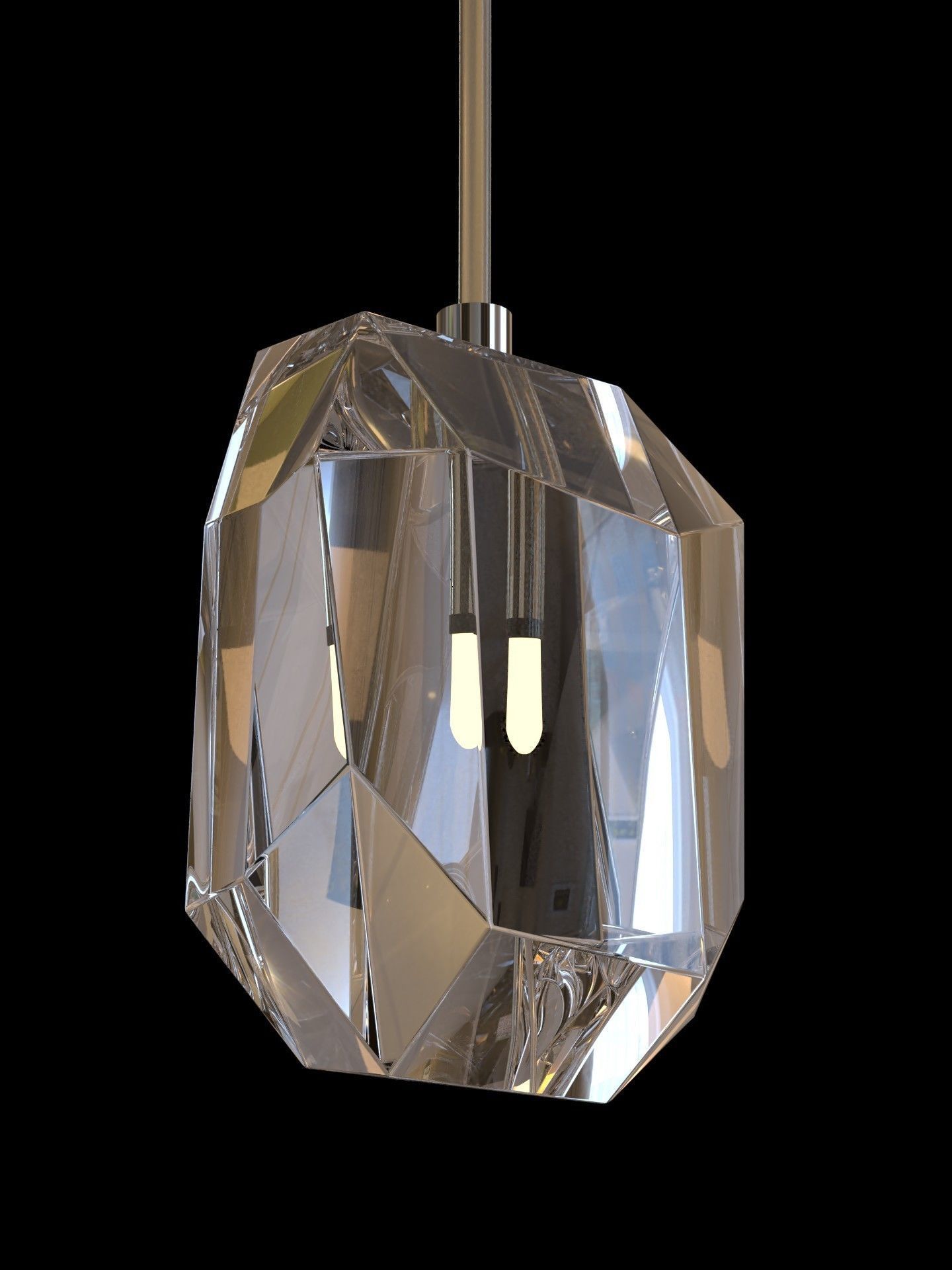 Crystal lux lamp 3D model_1