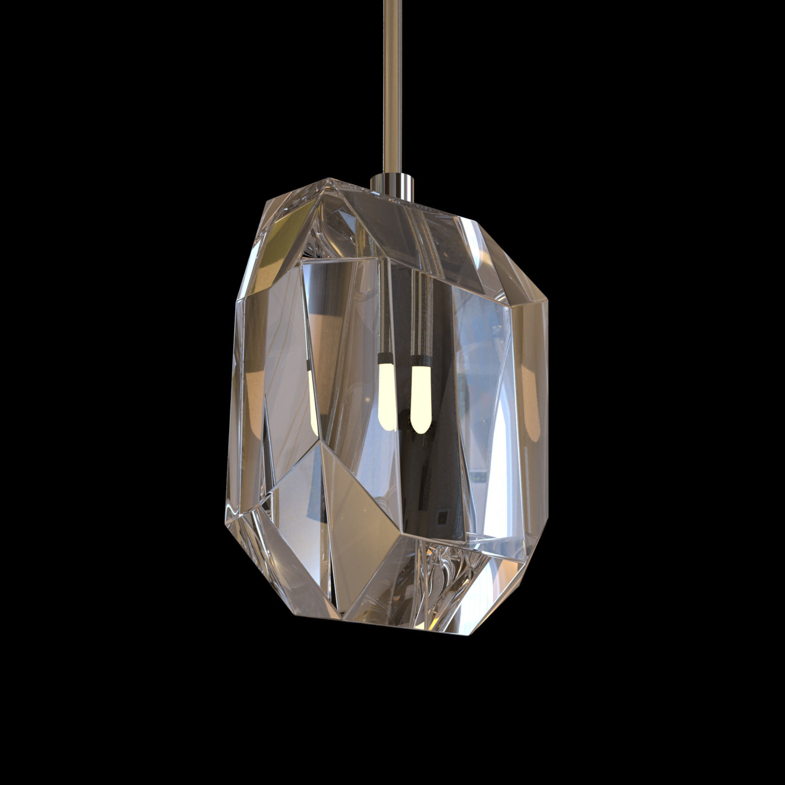 Crystal lux lamp 3D model_2