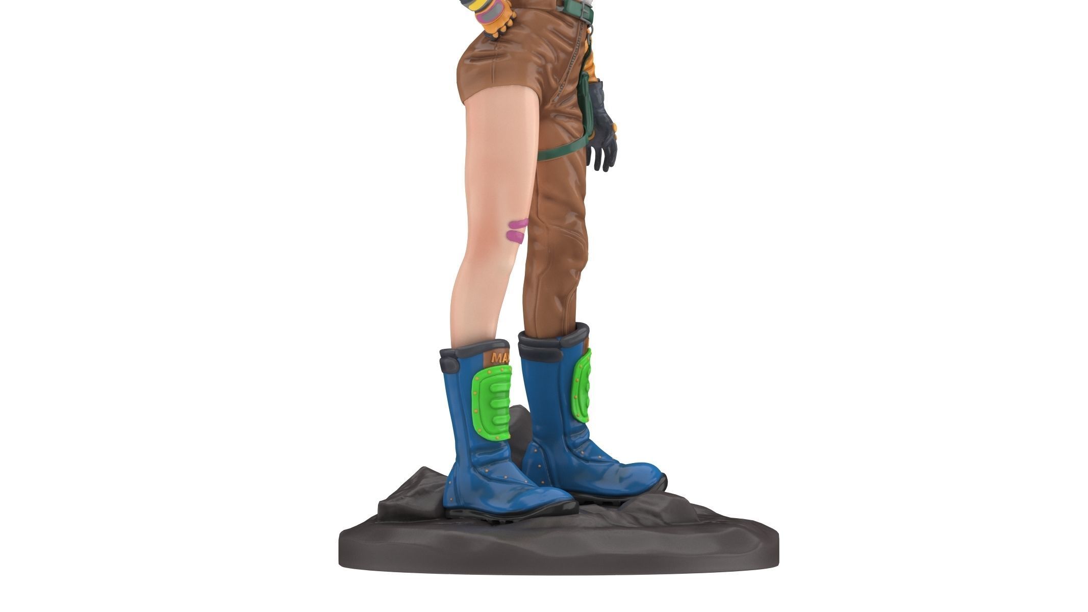 Bulma saiyuki - dragon ball z action figure 3D model_6