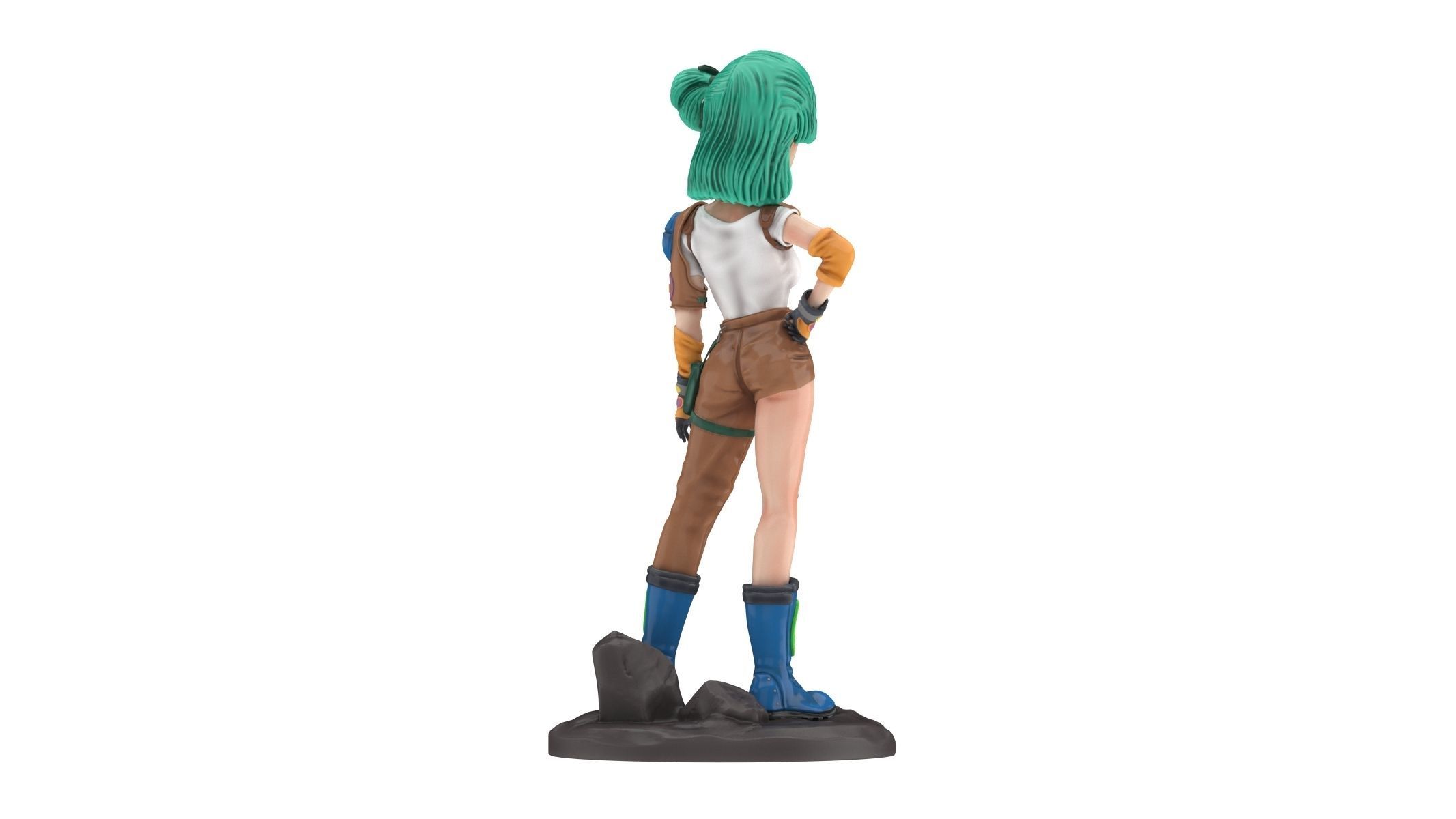Bulma saiyuki - dragon ball z action figure 3D model_2