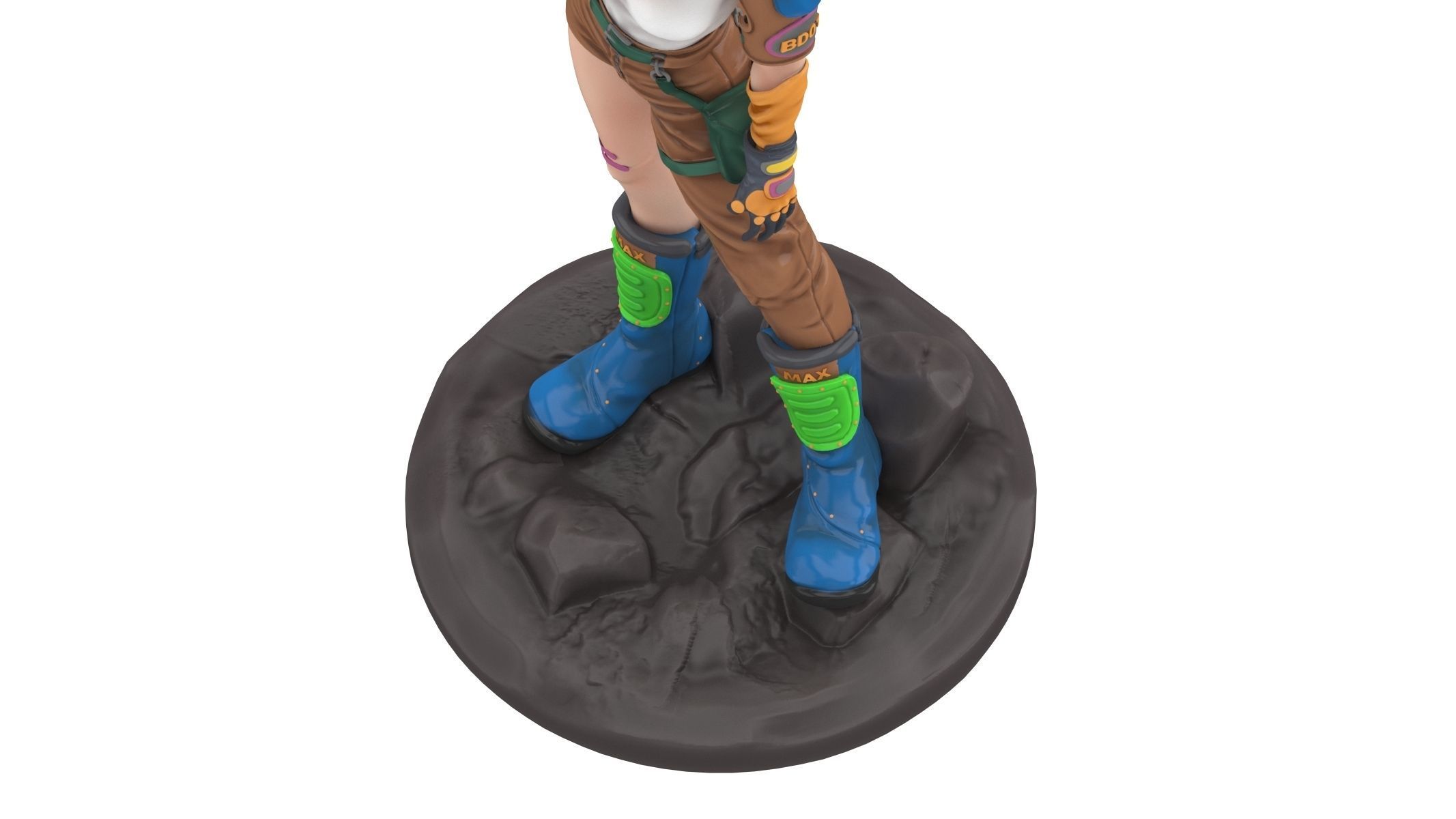 Bulma saiyuki - dragon ball z action figure 3D model_9