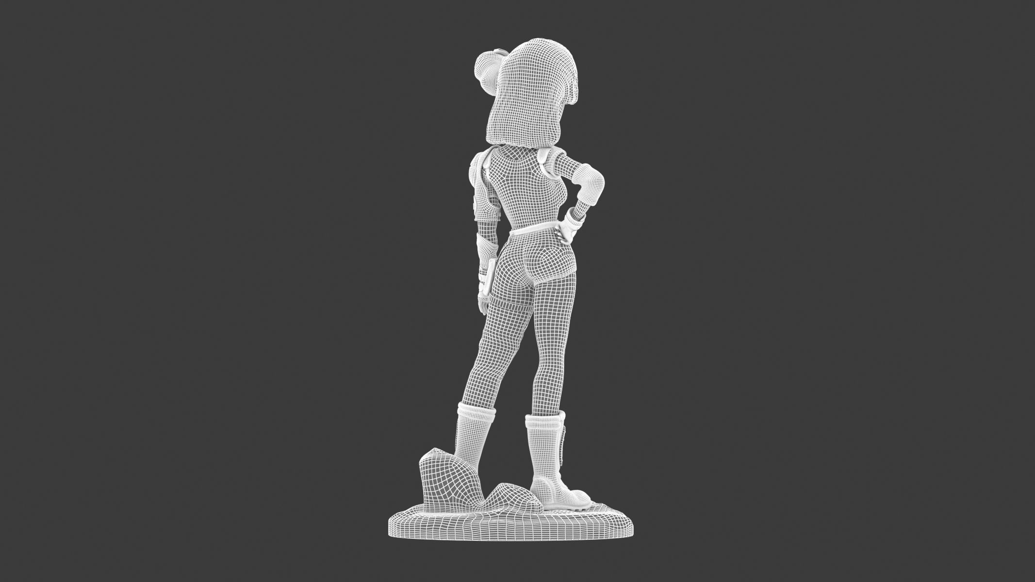 Bulma saiyuki - dragon ball z action figure 3D model_12