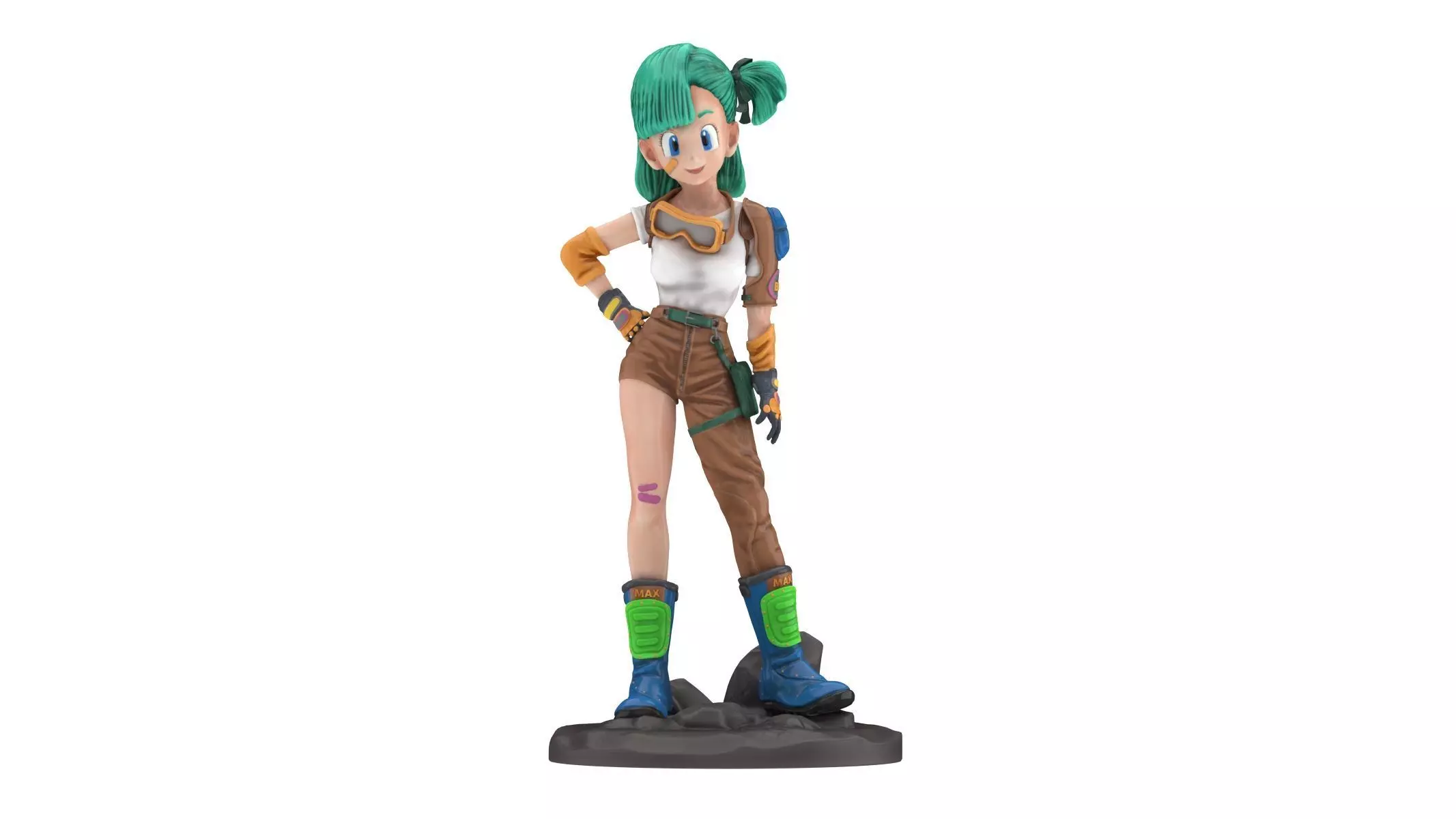 Bulma saiyuki - dragon ball z action figure 3D model_0