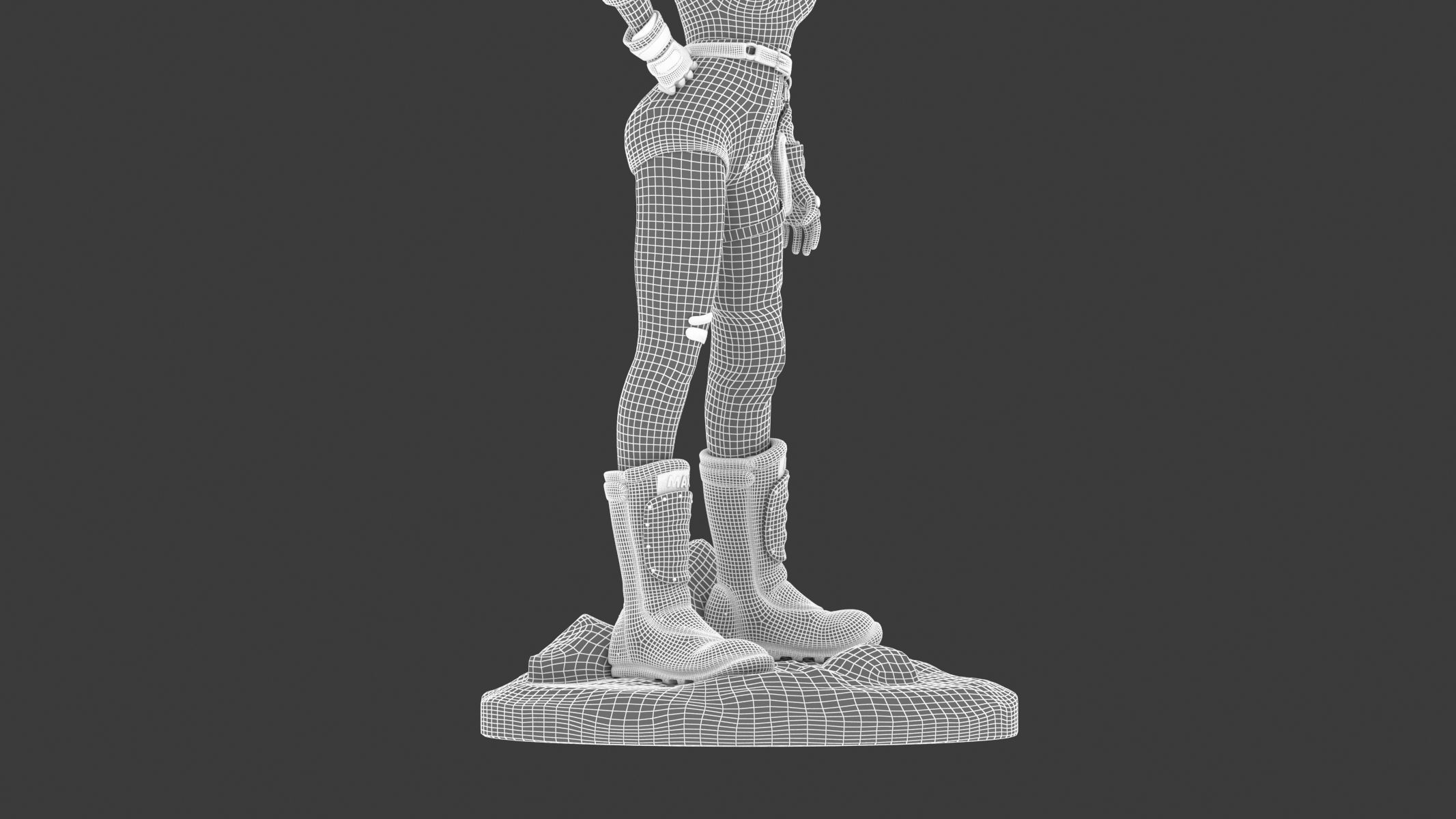 Bulma saiyuki - dragon ball z action figure 3D model_16