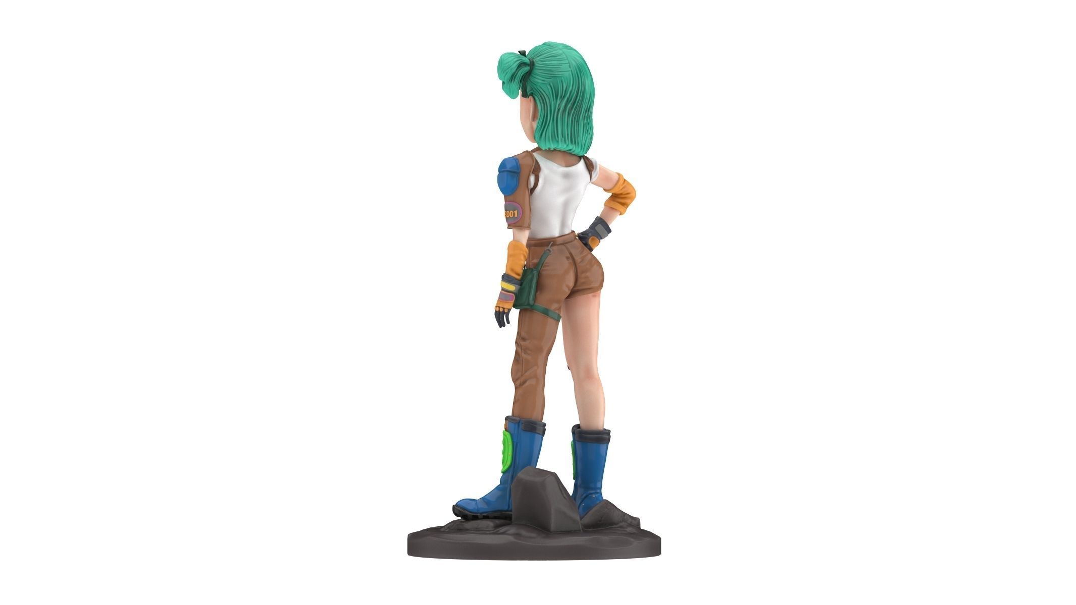 Bulma saiyuki - dragon ball z action figure 3D model_3