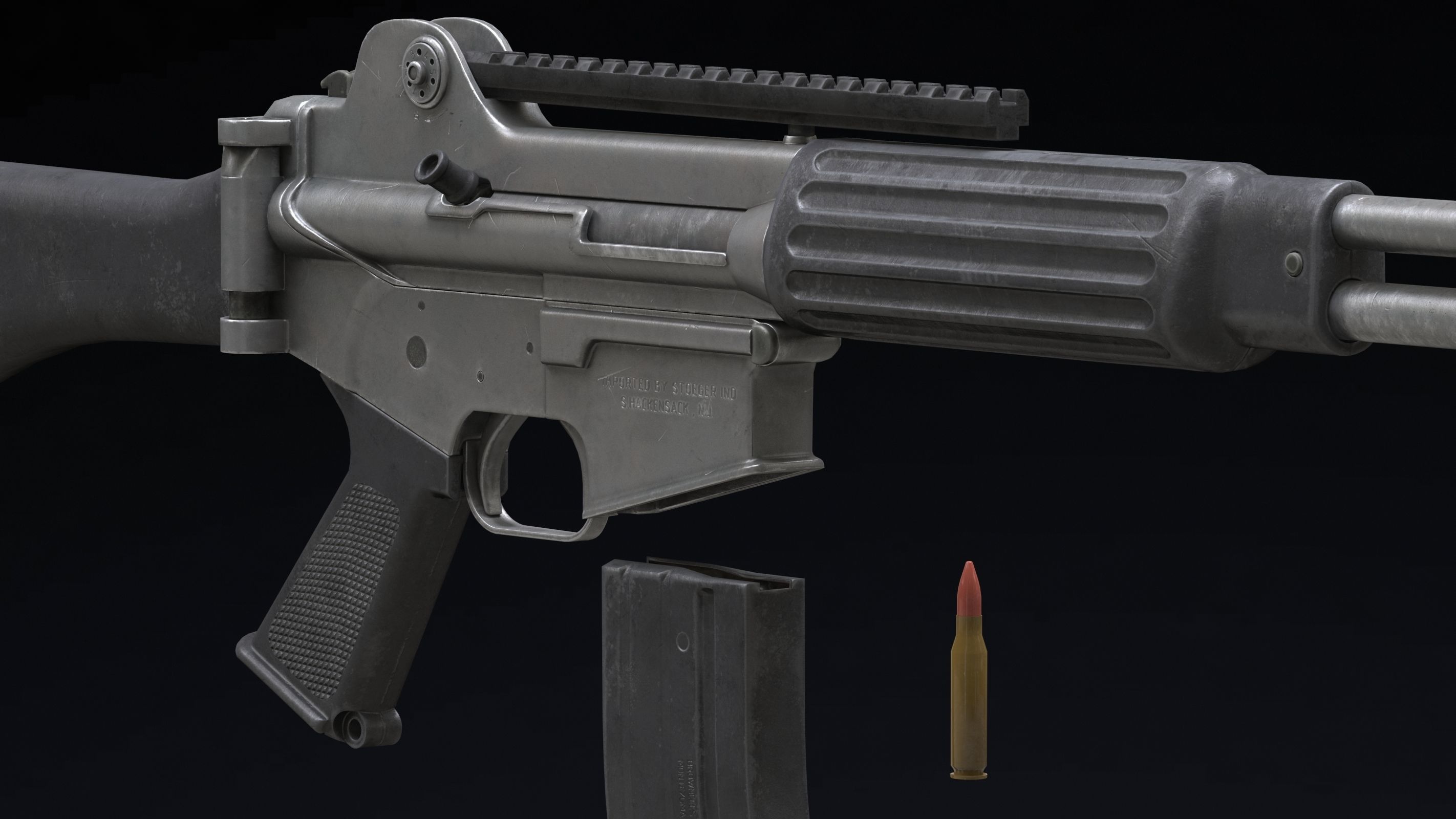 Daewoo Precision Industries K2 Low Poly Low-poly 3D model_14