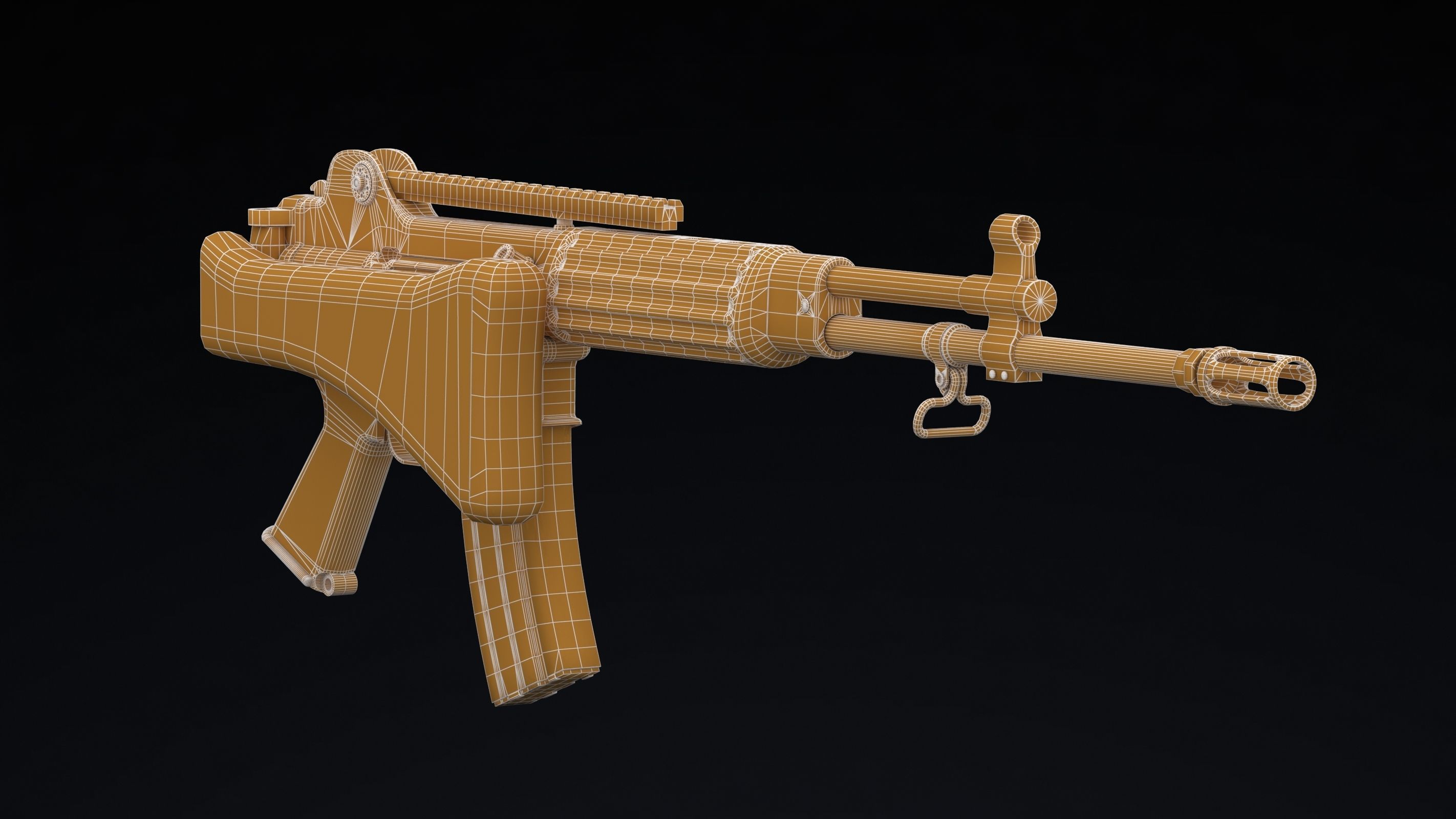 Daewoo Precision Industries K2 Low Poly Low-poly 3D model_19