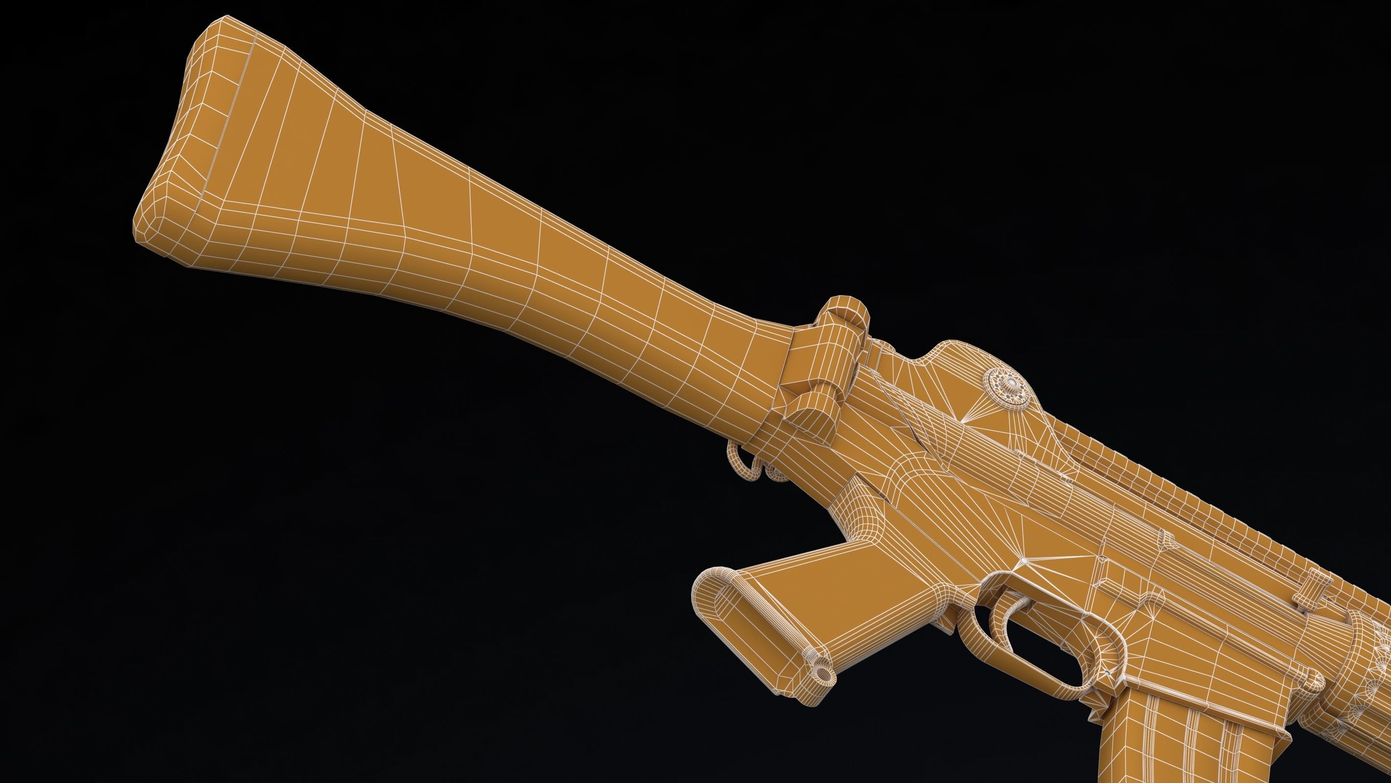 Daewoo Precision Industries K2 Low Poly Low-poly 3D model_26