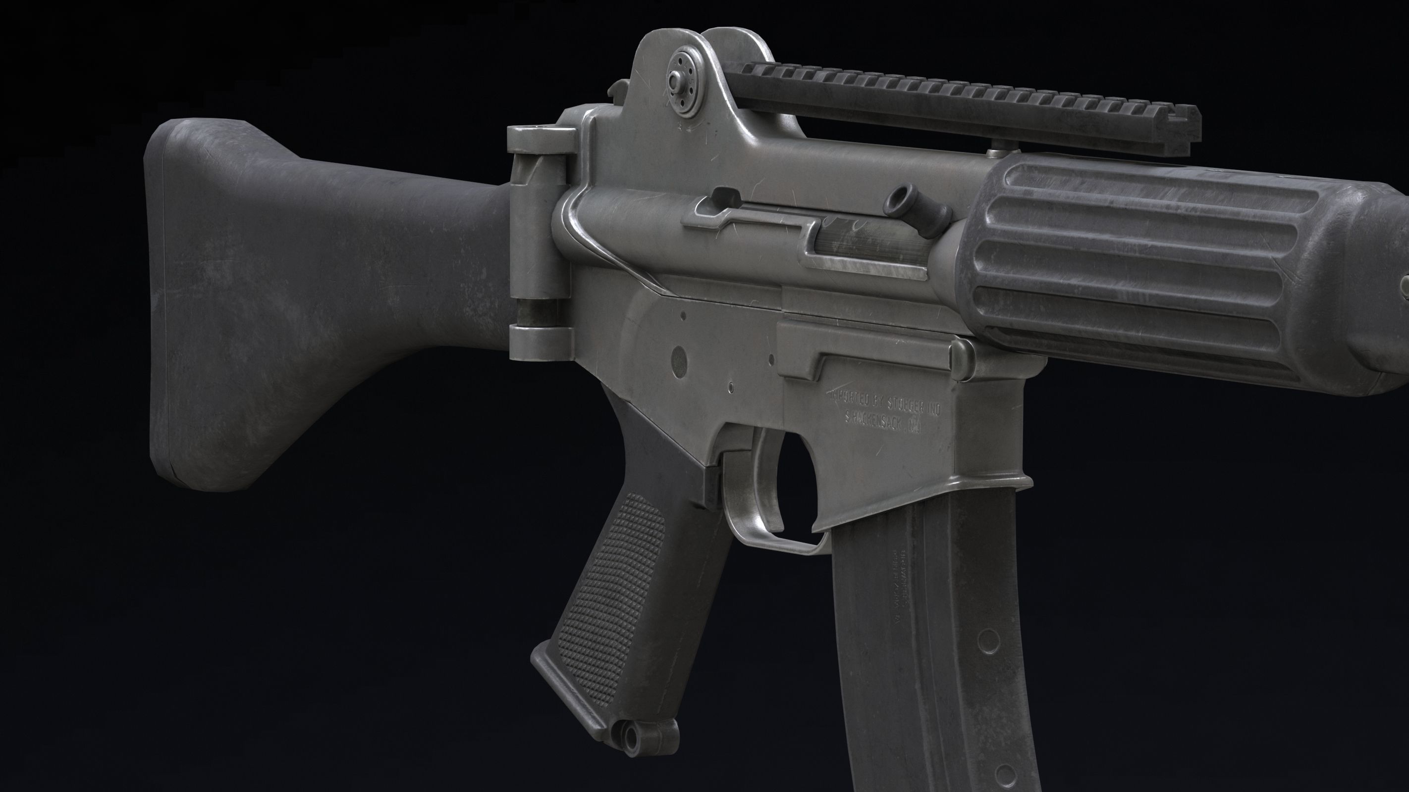 Daewoo Precision Industries K2 Low Poly Low-poly 3D model_9