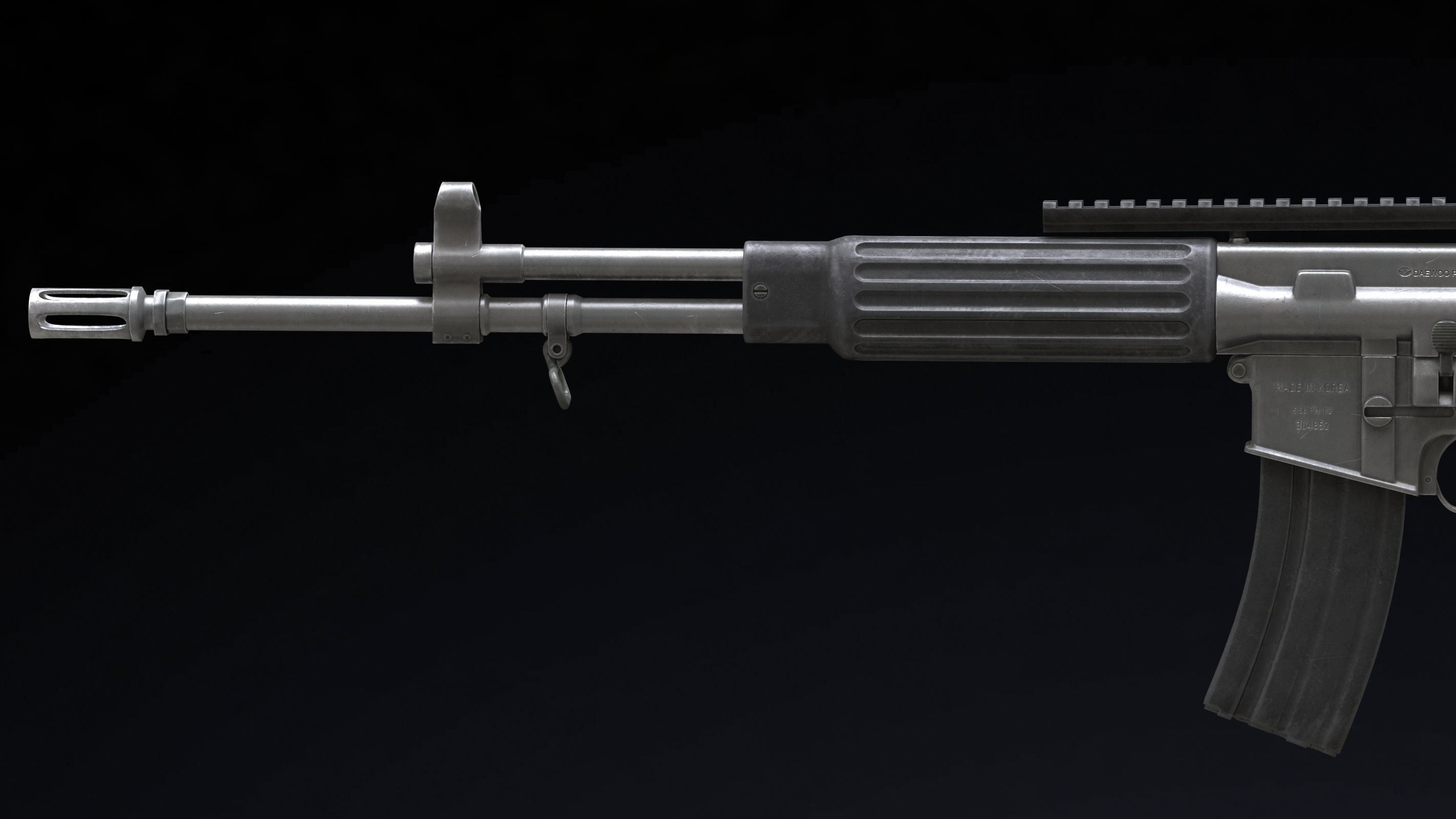 Daewoo Precision Industries K2 Low Poly Low-poly 3D model_7