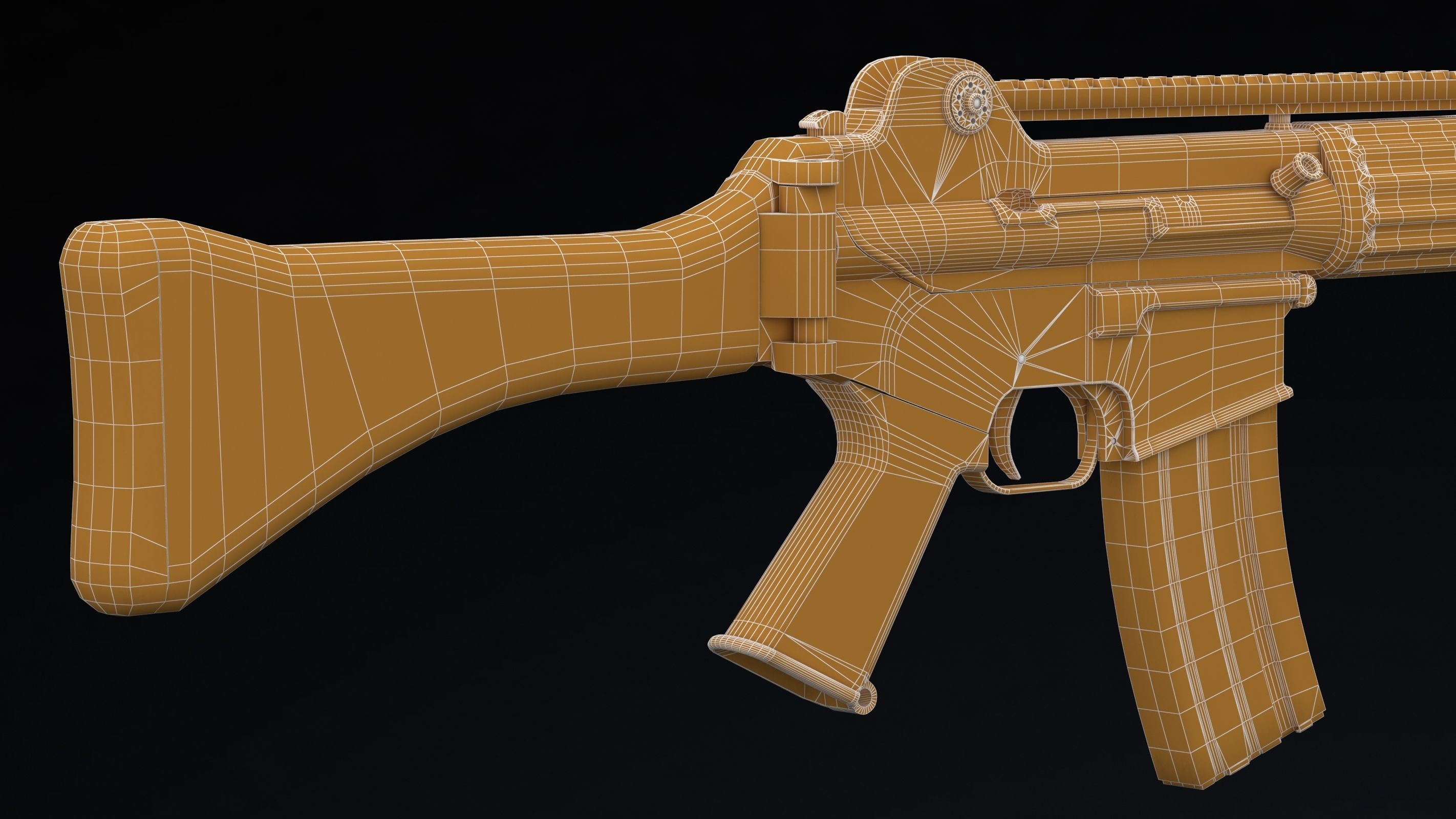 Daewoo Precision Industries K2 Low Poly Low-poly 3D model_20