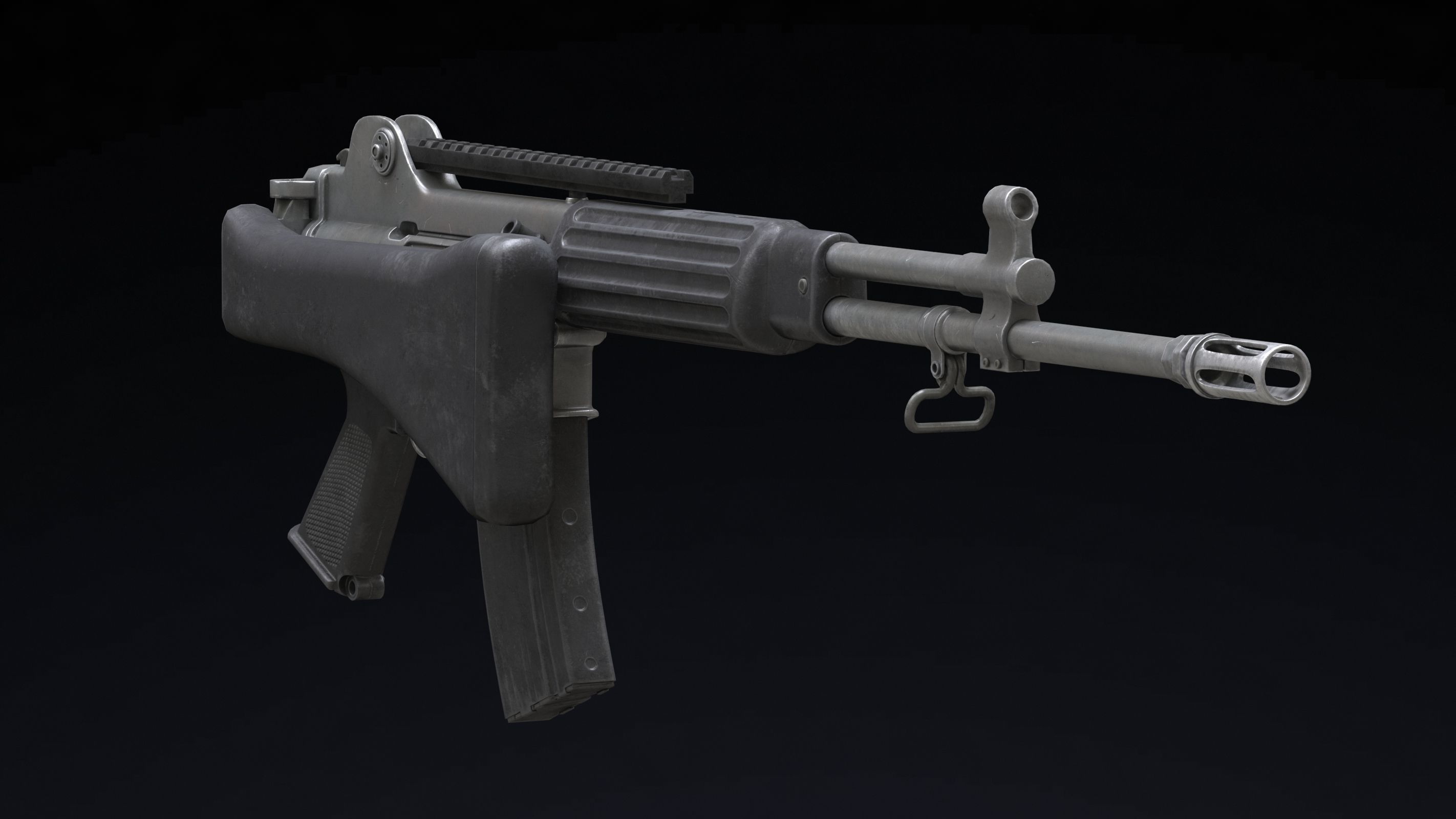 Daewoo Precision Industries K2 Low Poly Low-poly 3D model_4