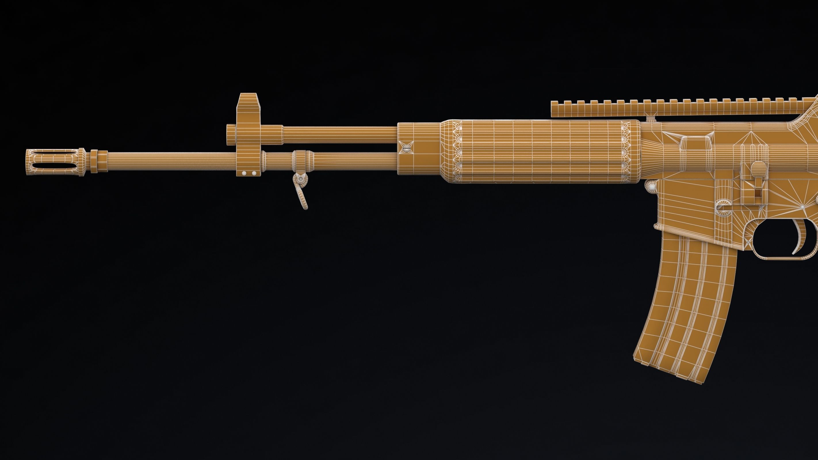 Daewoo Precision Industries K2 Low Poly Low-poly 3D model_22