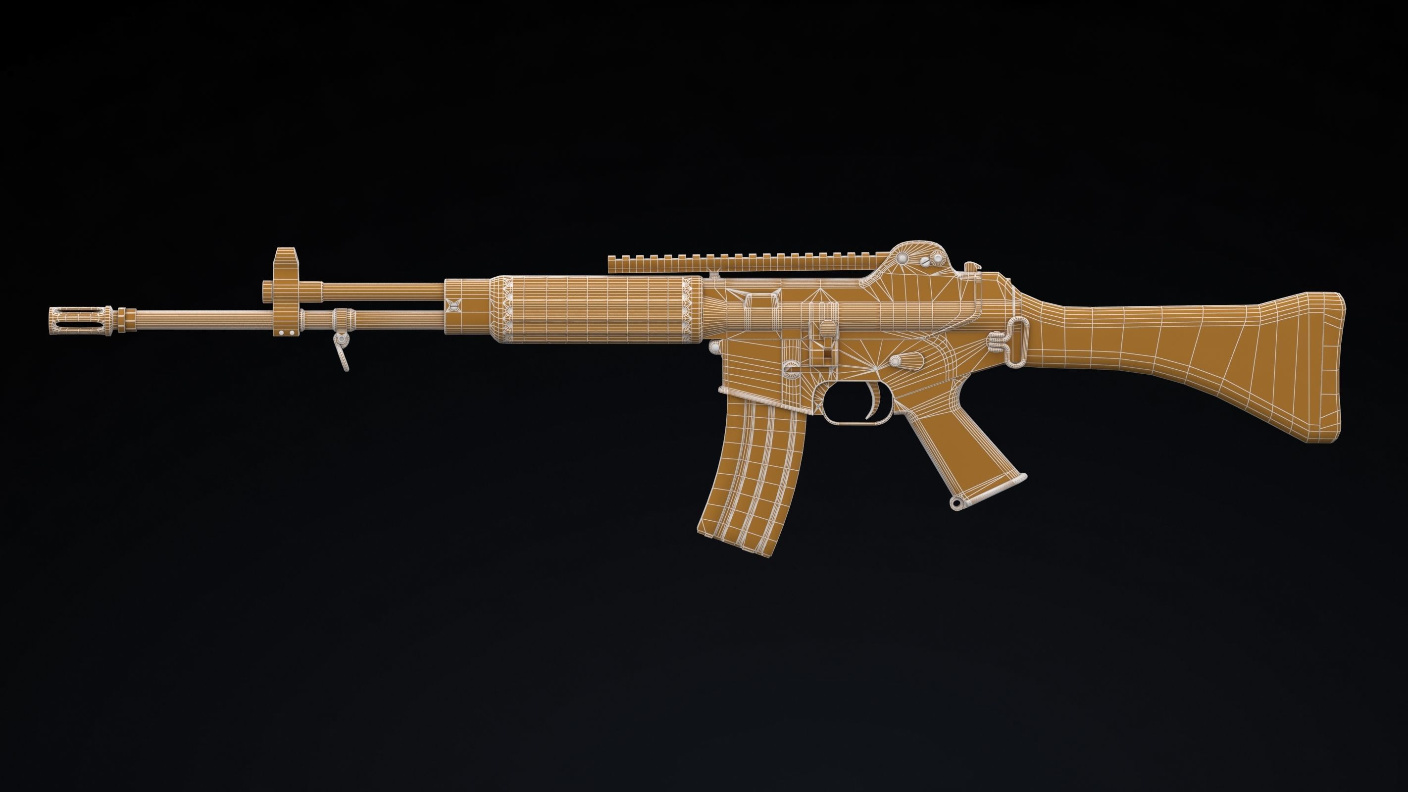 Daewoo Precision Industries K2 Low Poly Low-poly 3D model_17