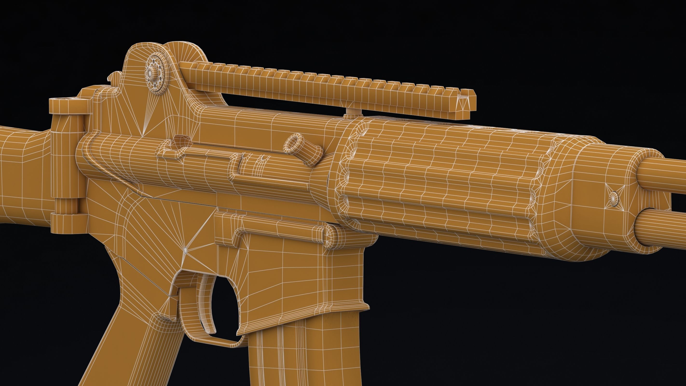 Daewoo Precision Industries K2 Low Poly Low-poly 3D model_24