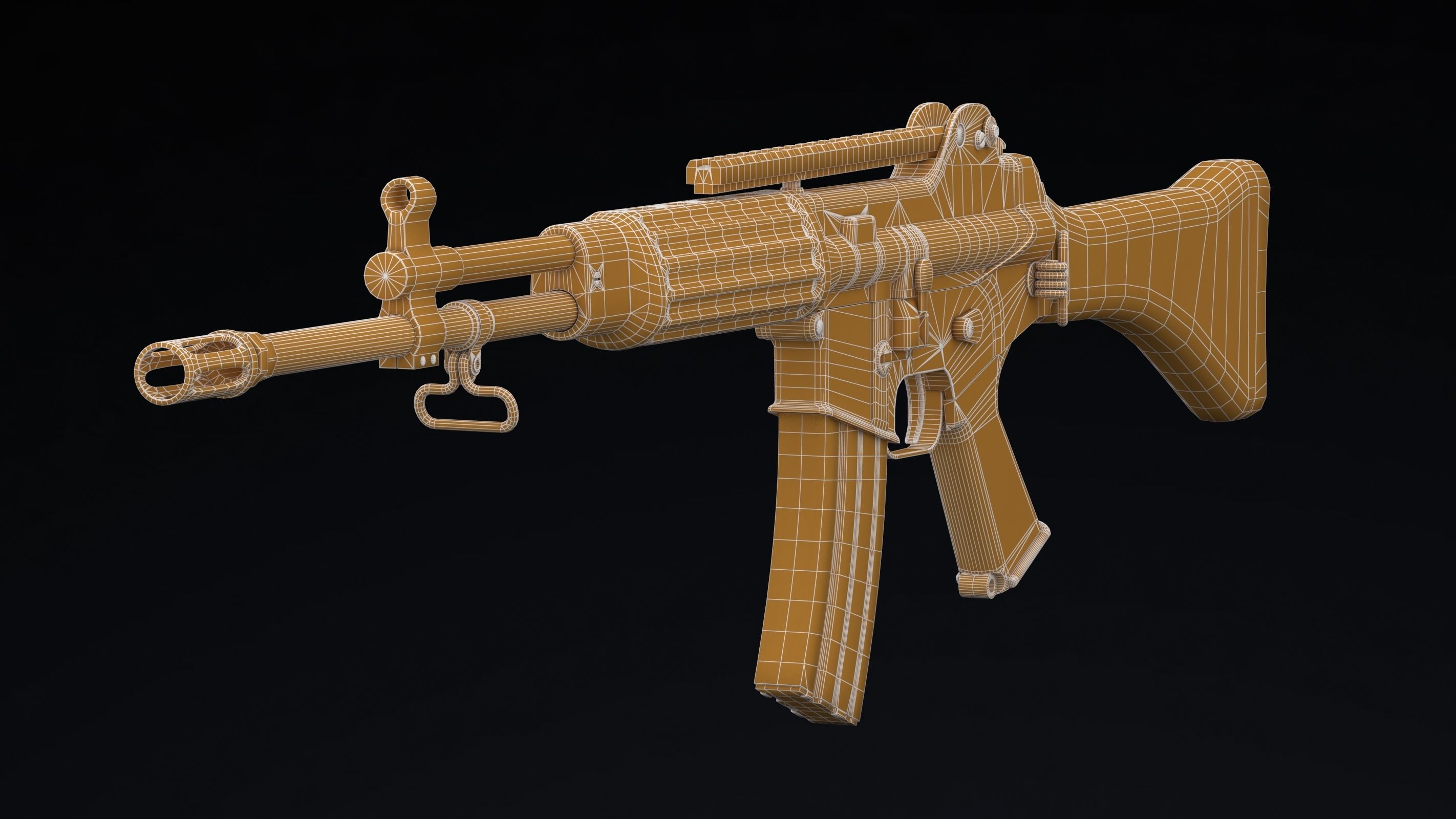 Daewoo Precision Industries K2 Low Poly Low-poly 3D model_18