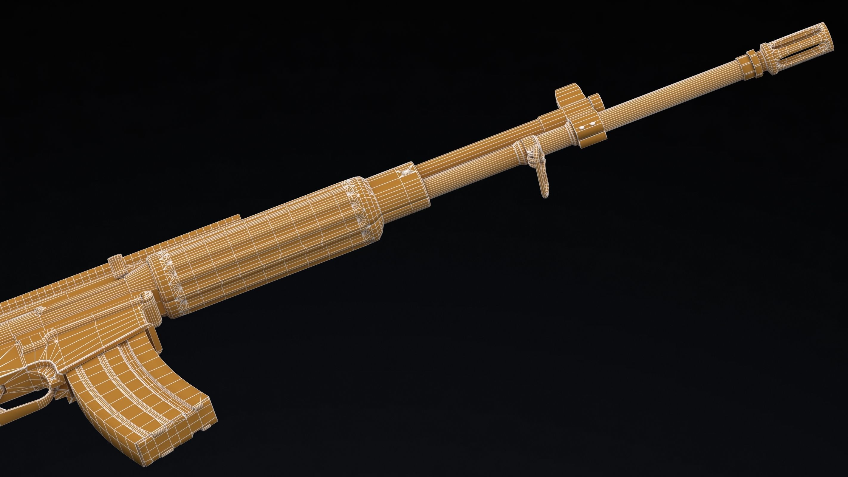 Daewoo Precision Industries K2 Low Poly Low-poly 3D model_27