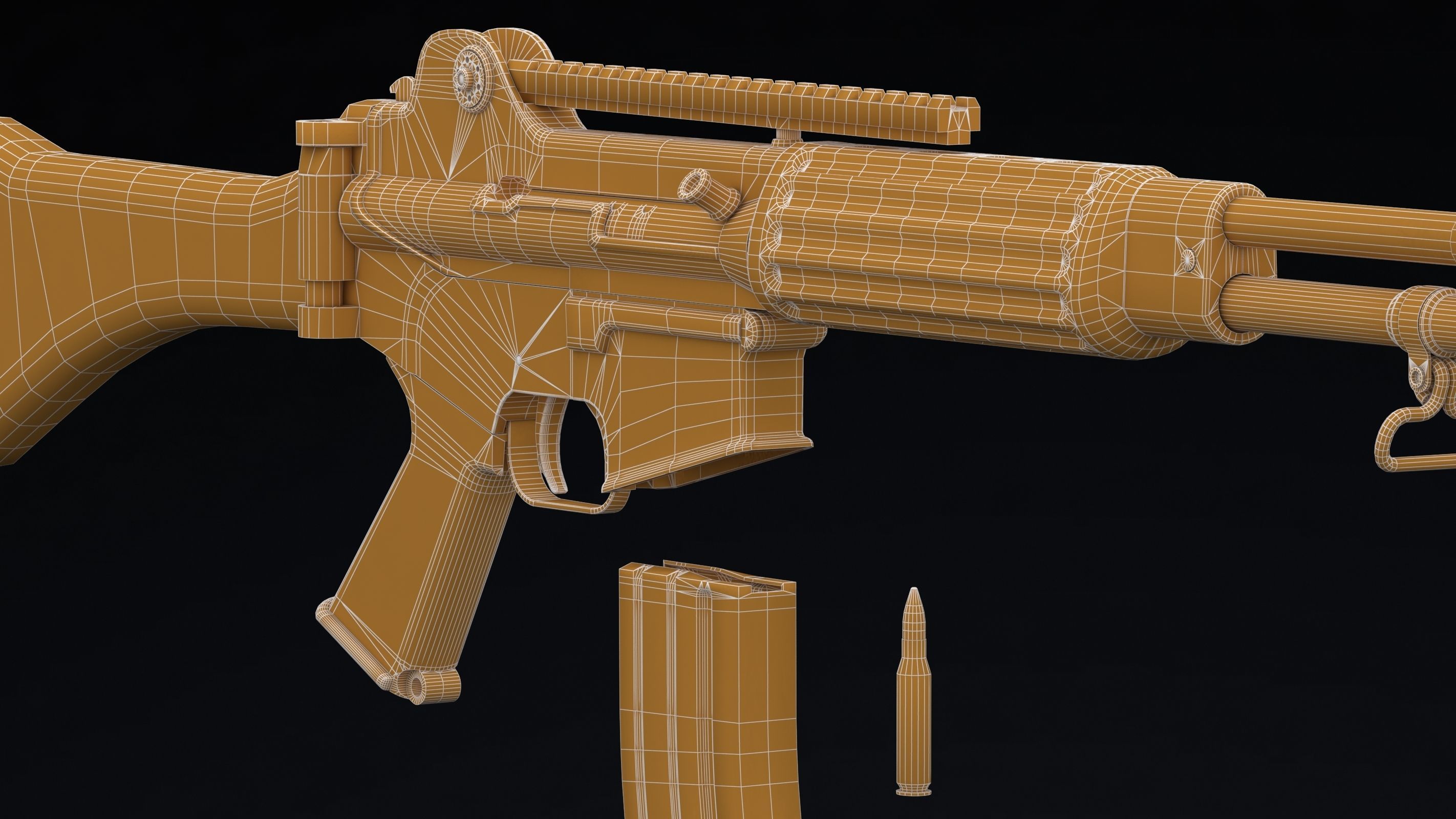 Daewoo Precision Industries K2 Low Poly Low-poly 3D model_29